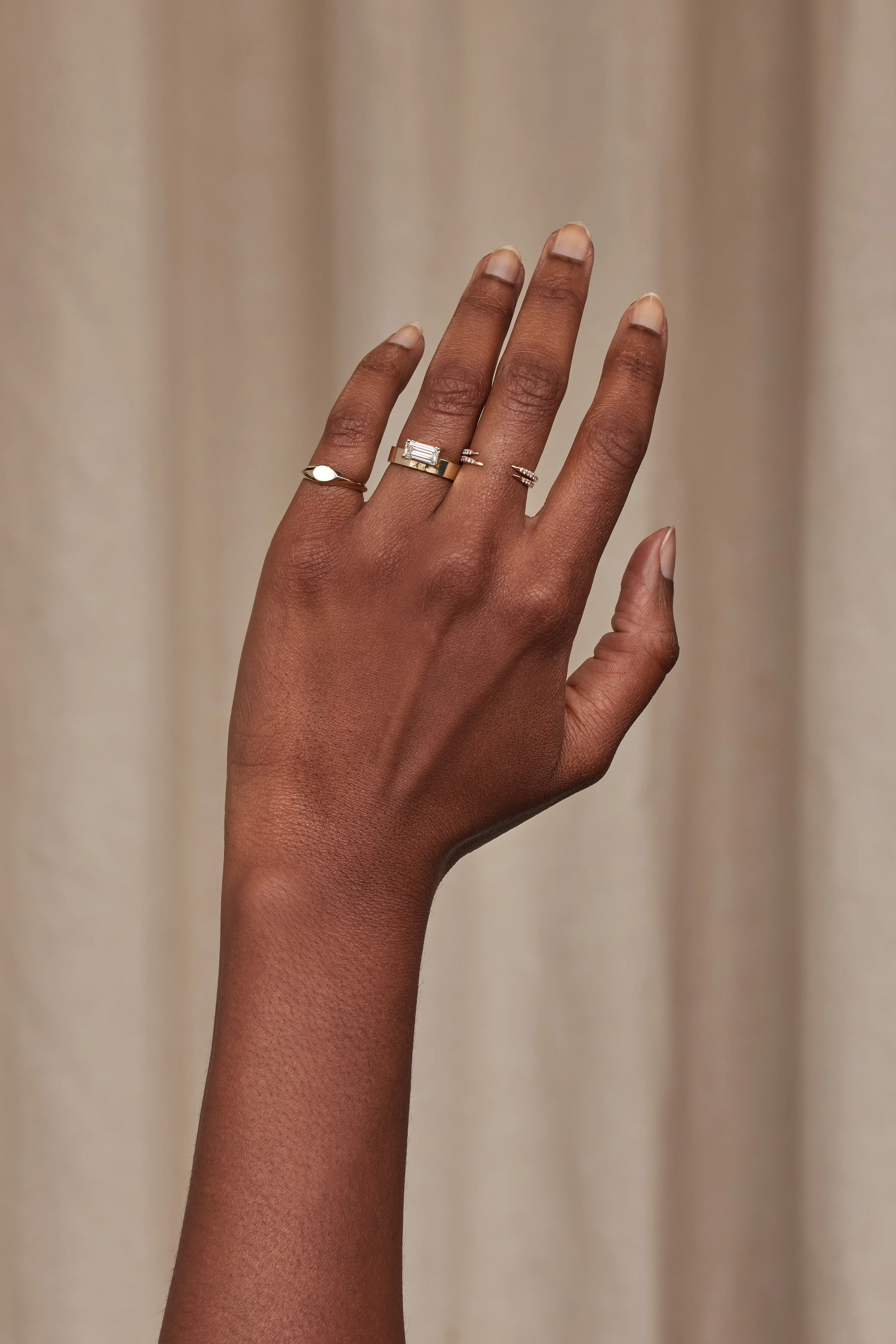One of a Kind Emerald Cut Diamond Monolith Ring No. 24 - Image 4