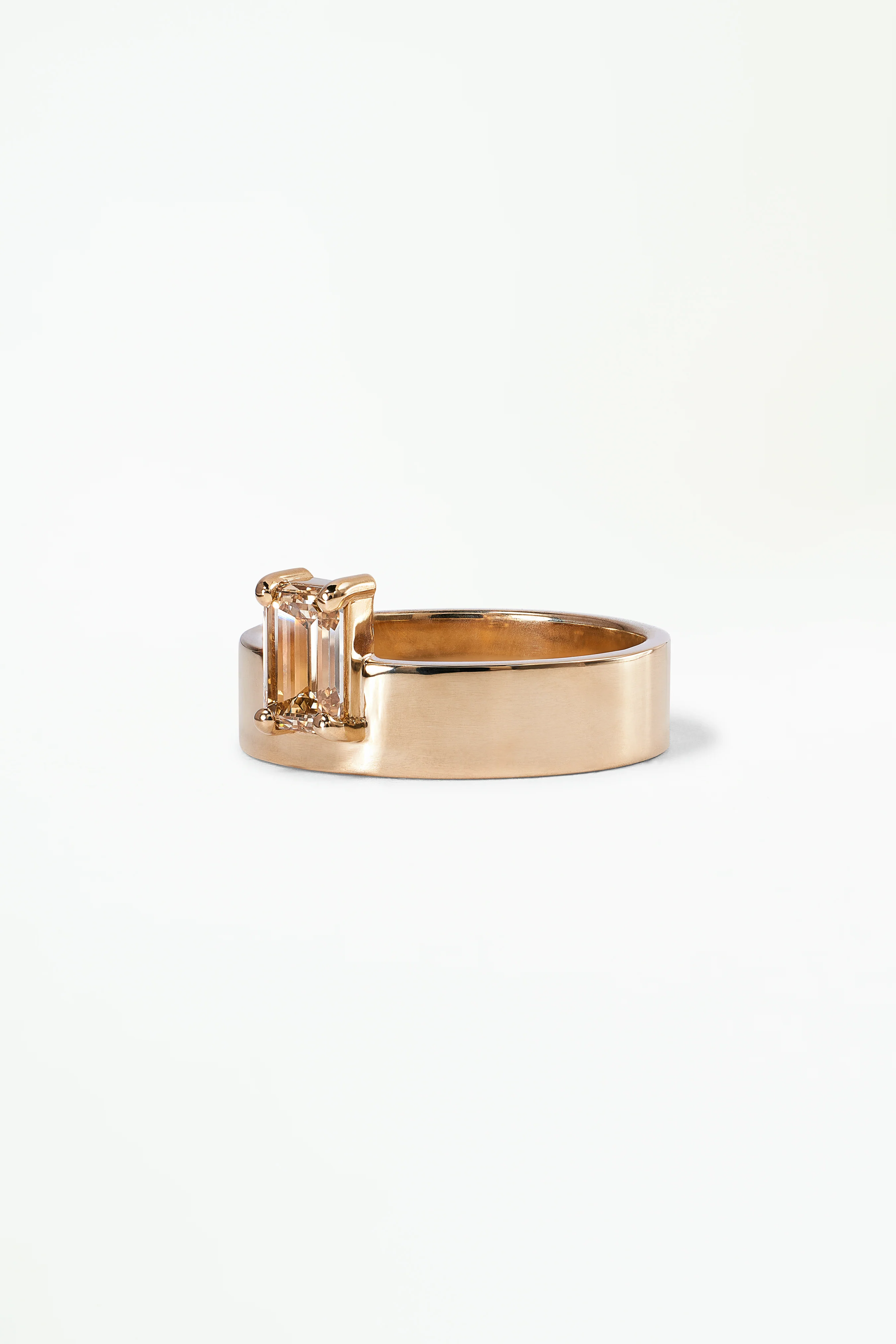 One of a Kind Emerald Cut Diamond Monolith Ring No. 39 - Image 3