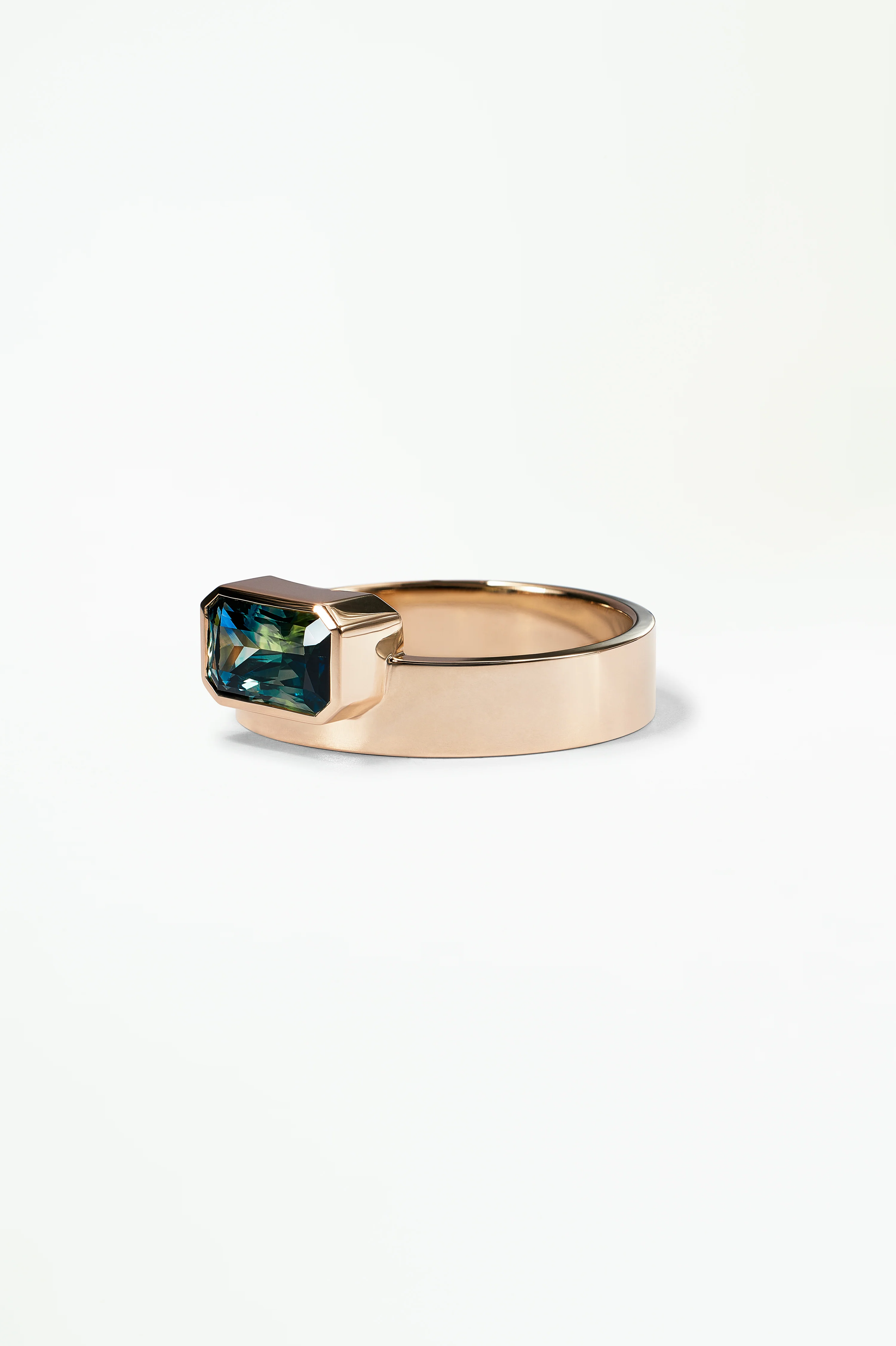 One of a Kind Emerald Cut Sapphire Monolith No. 3 - Image 3