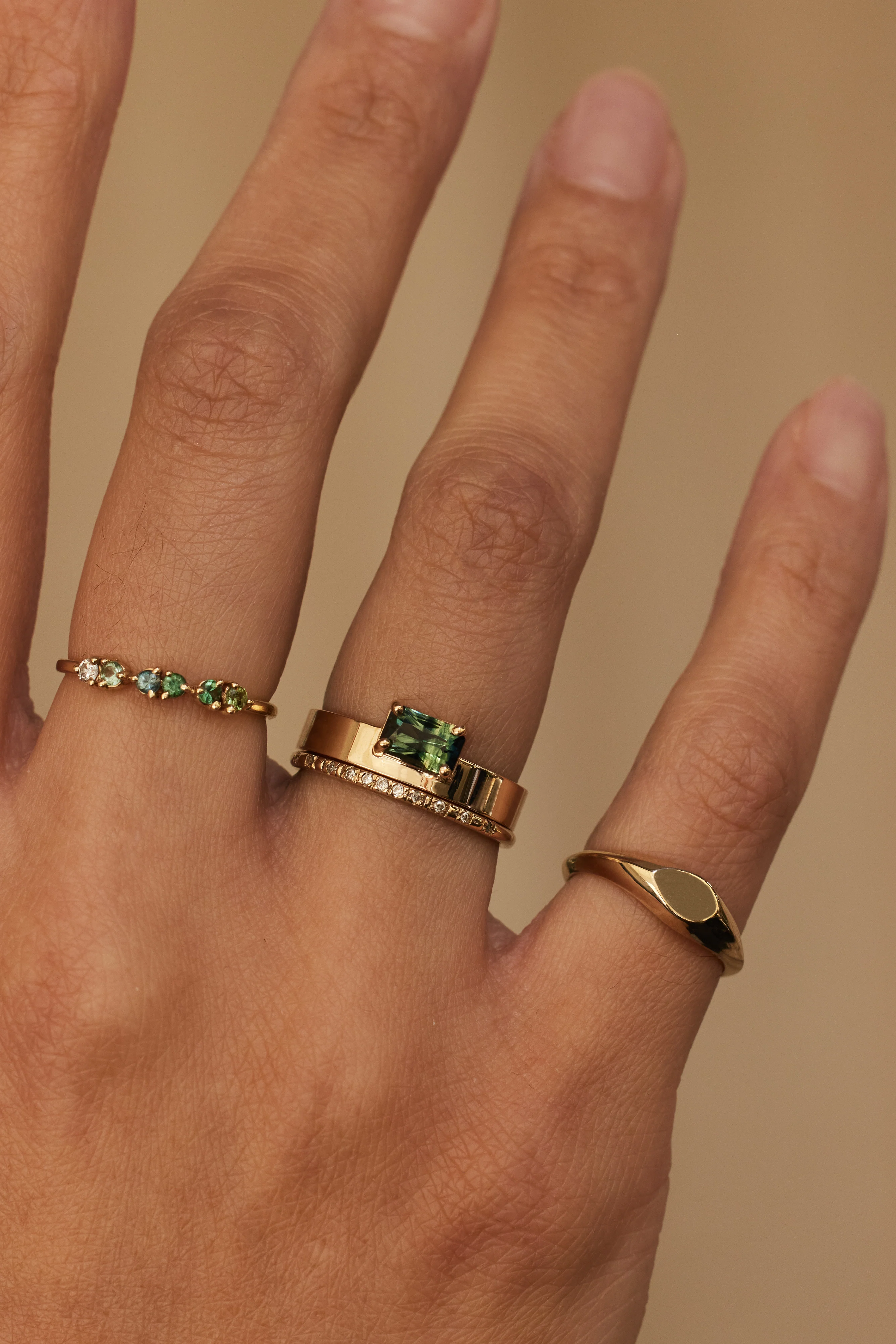 One of a Kind Emerald Cut Sapphire Monolith Ring No. 2 - Image 2