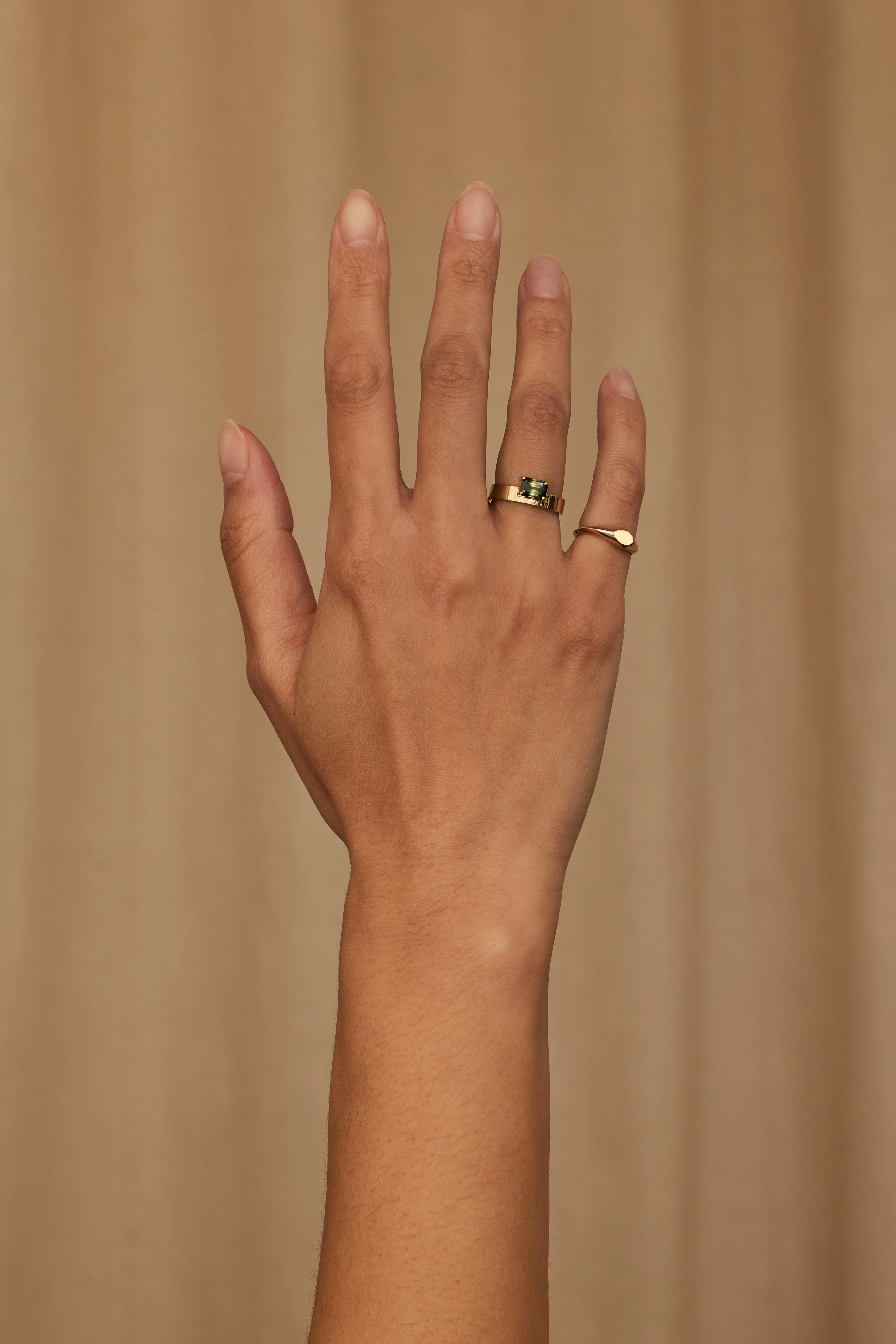 One of a Kind Emerald Cut Sapphire Monolith Ring No. 8 - Image 3