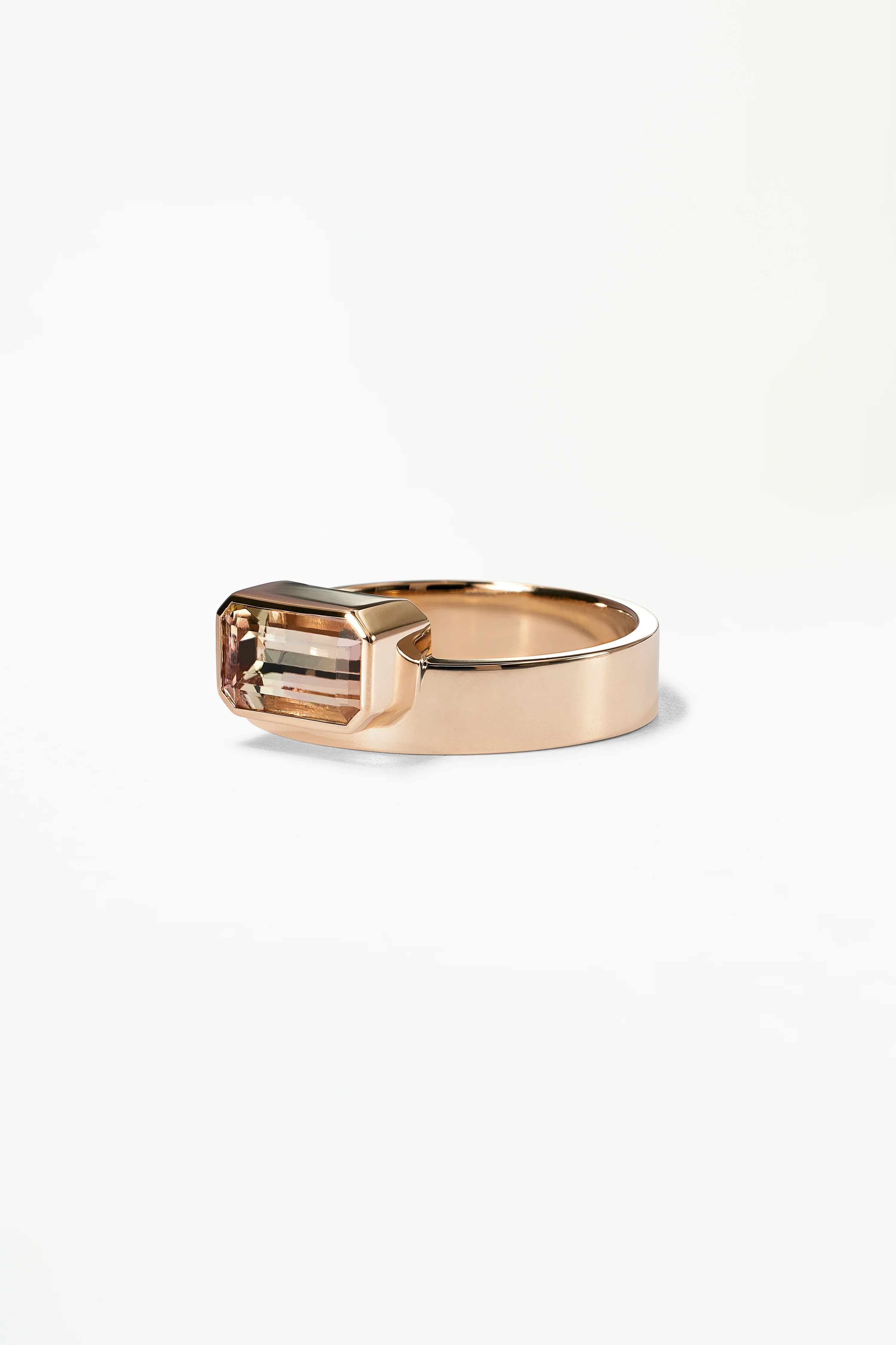 One of a Kind Emerald Cut Tourmaline Monolith Ring No. 1 - Image 3