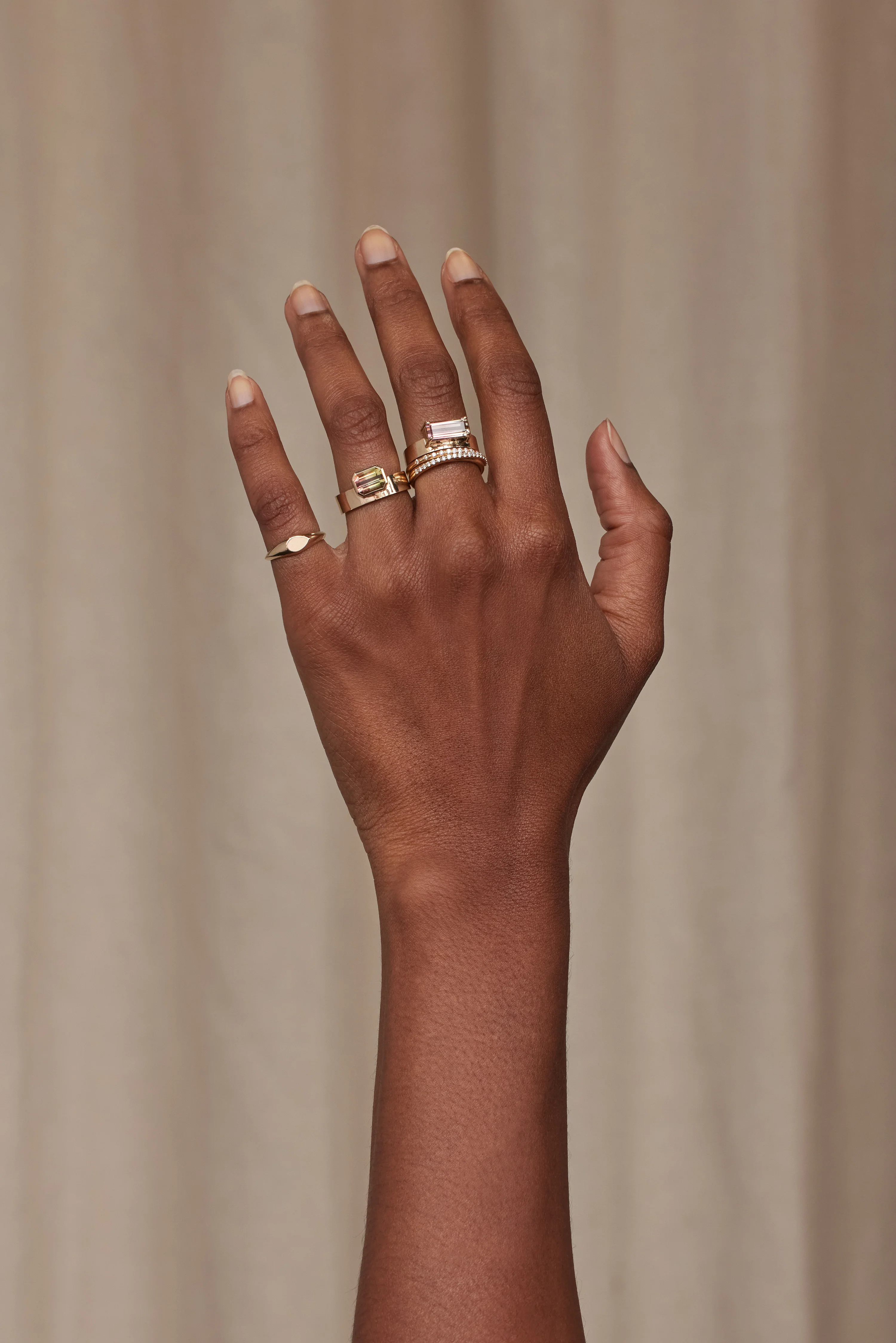 One of a Kind Emerald Cut Tourmaline Monolith Ring No. 14 - Image 4