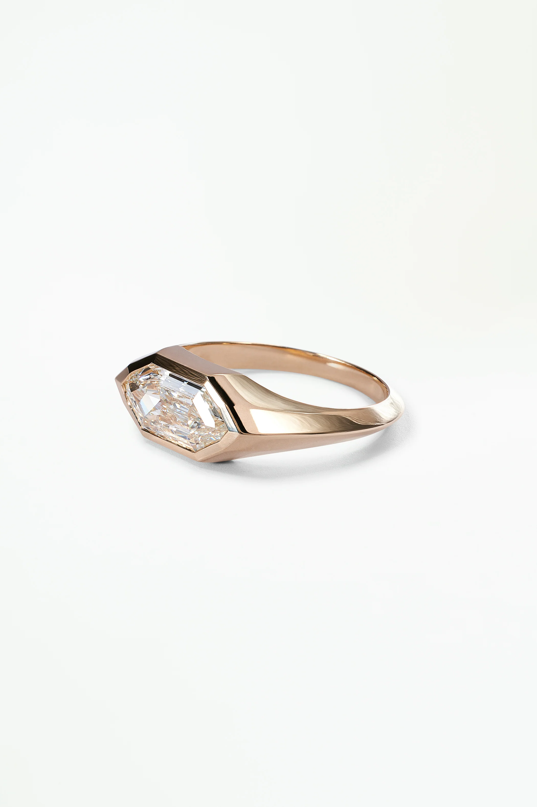 One of a Kind Fancy Cut Diamond Signet Ring No. 50 - Image 3