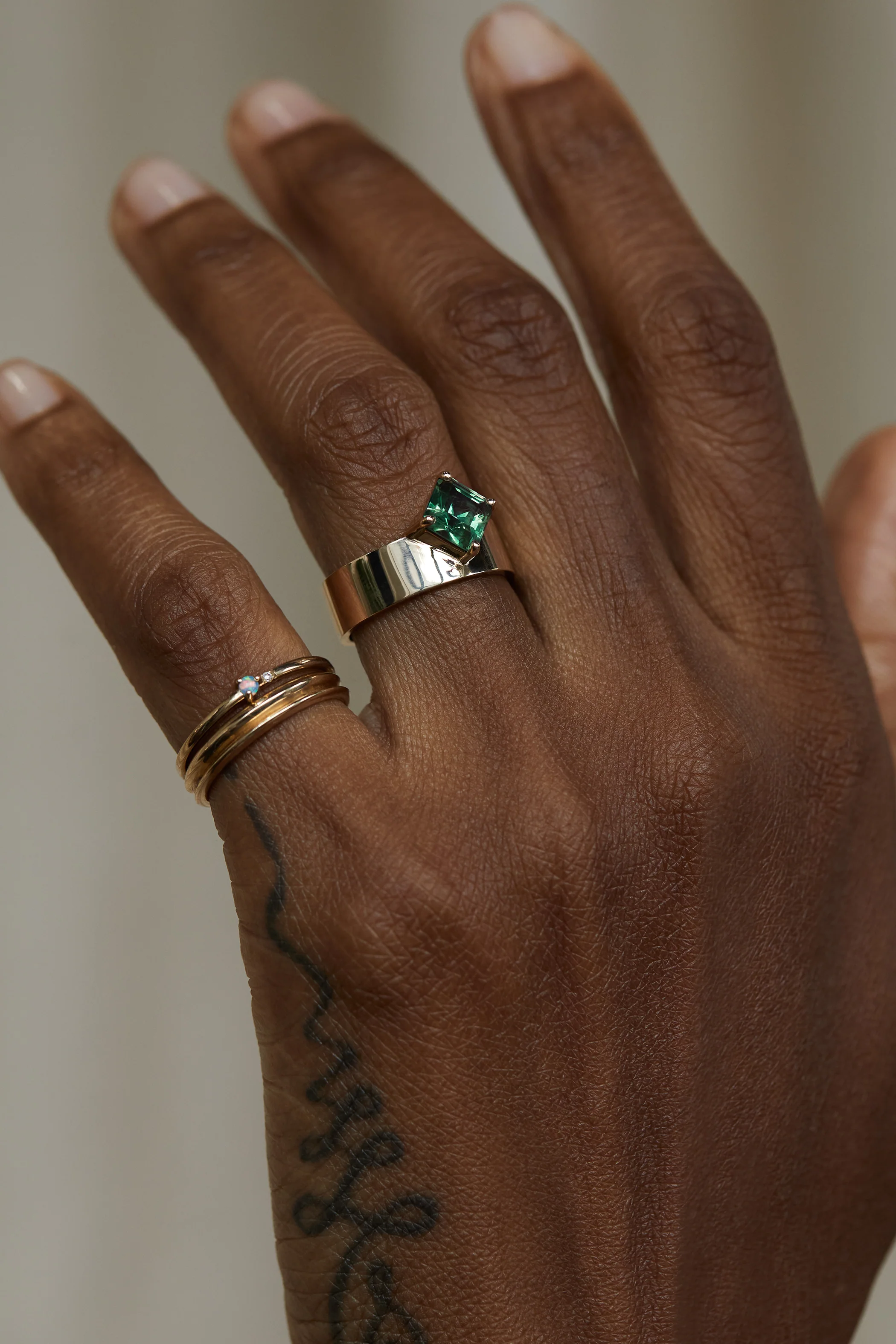 One of a Kind Green Sapphire Monolith - Image 2