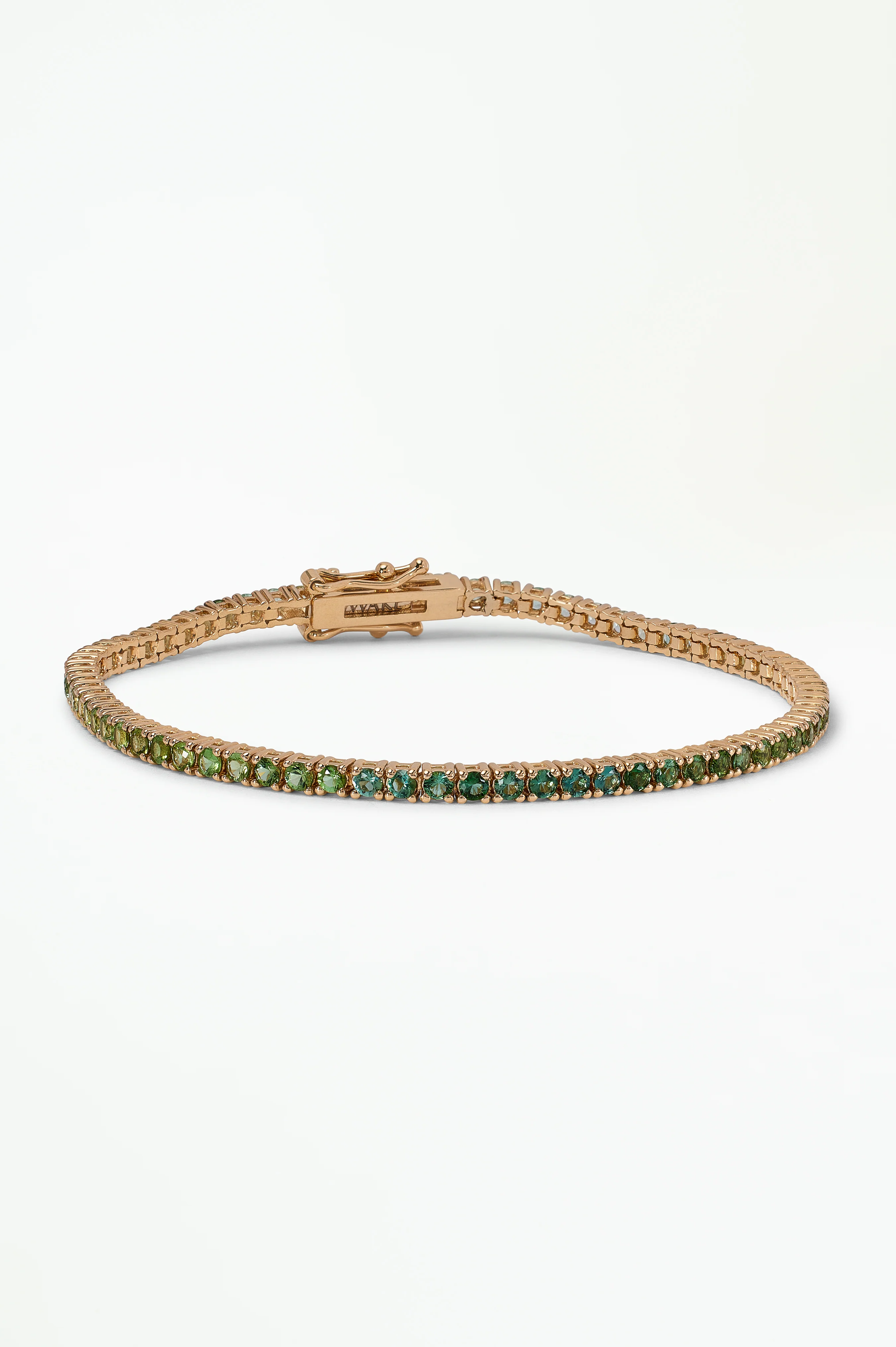 One of a Kind Green Tourmaline Tennis Bracelet