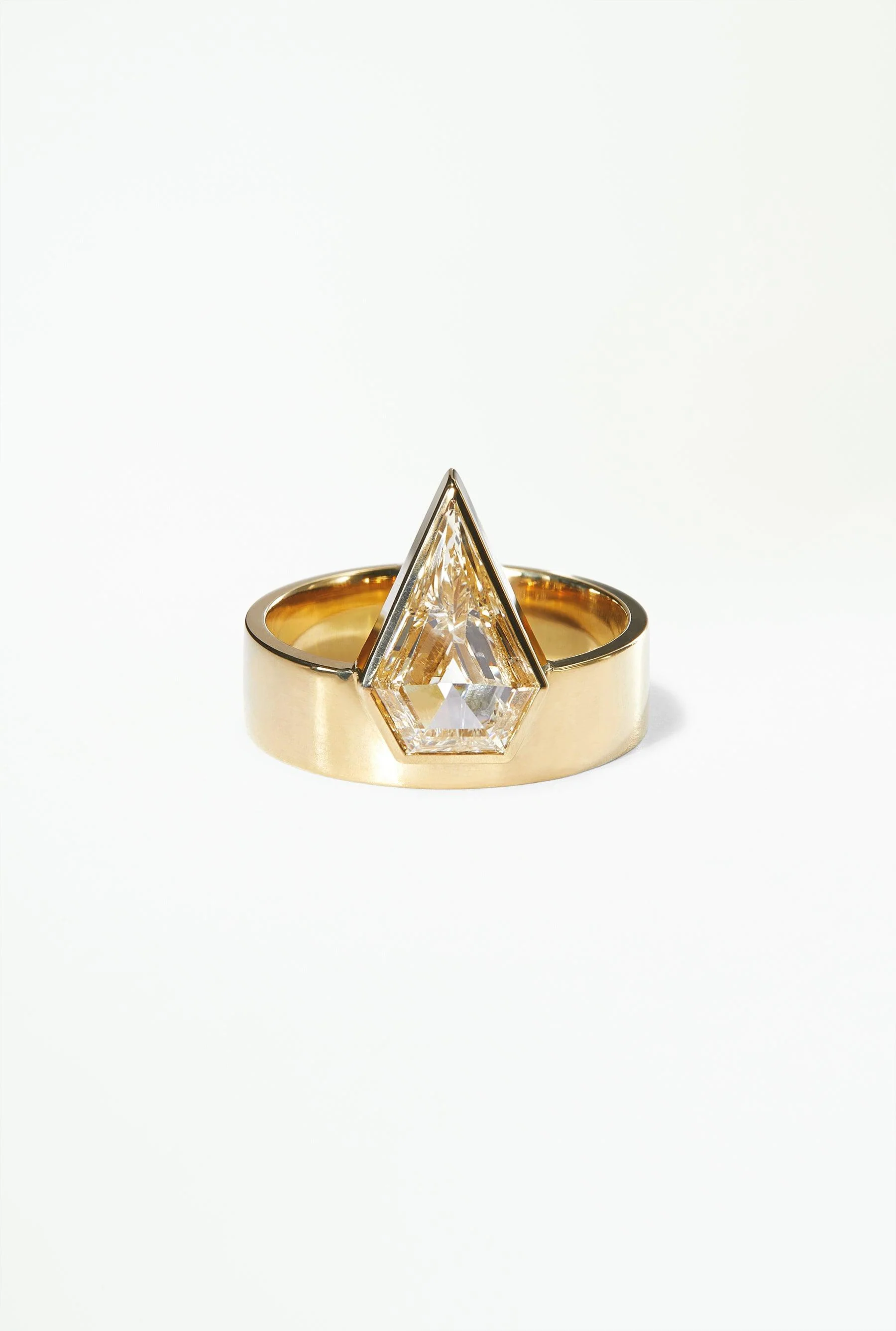 One of a Kind Kite Diamond Monolith Ring - Image 2