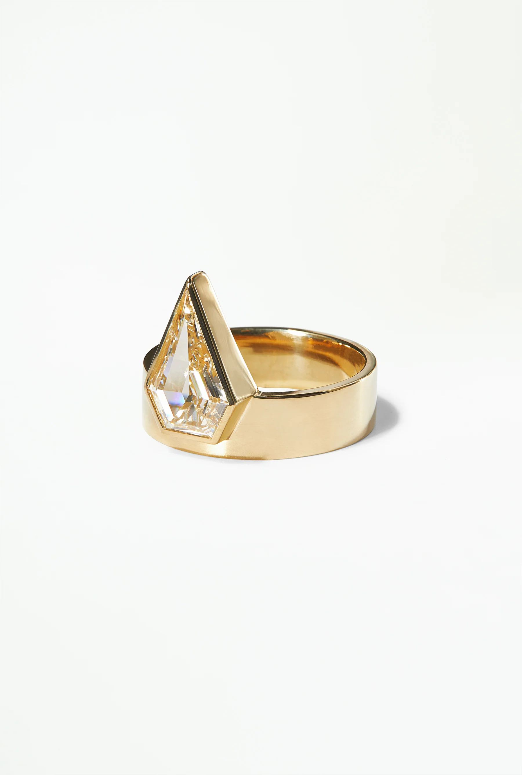 One of a Kind Kite Diamond Monolith Ring - Image 3