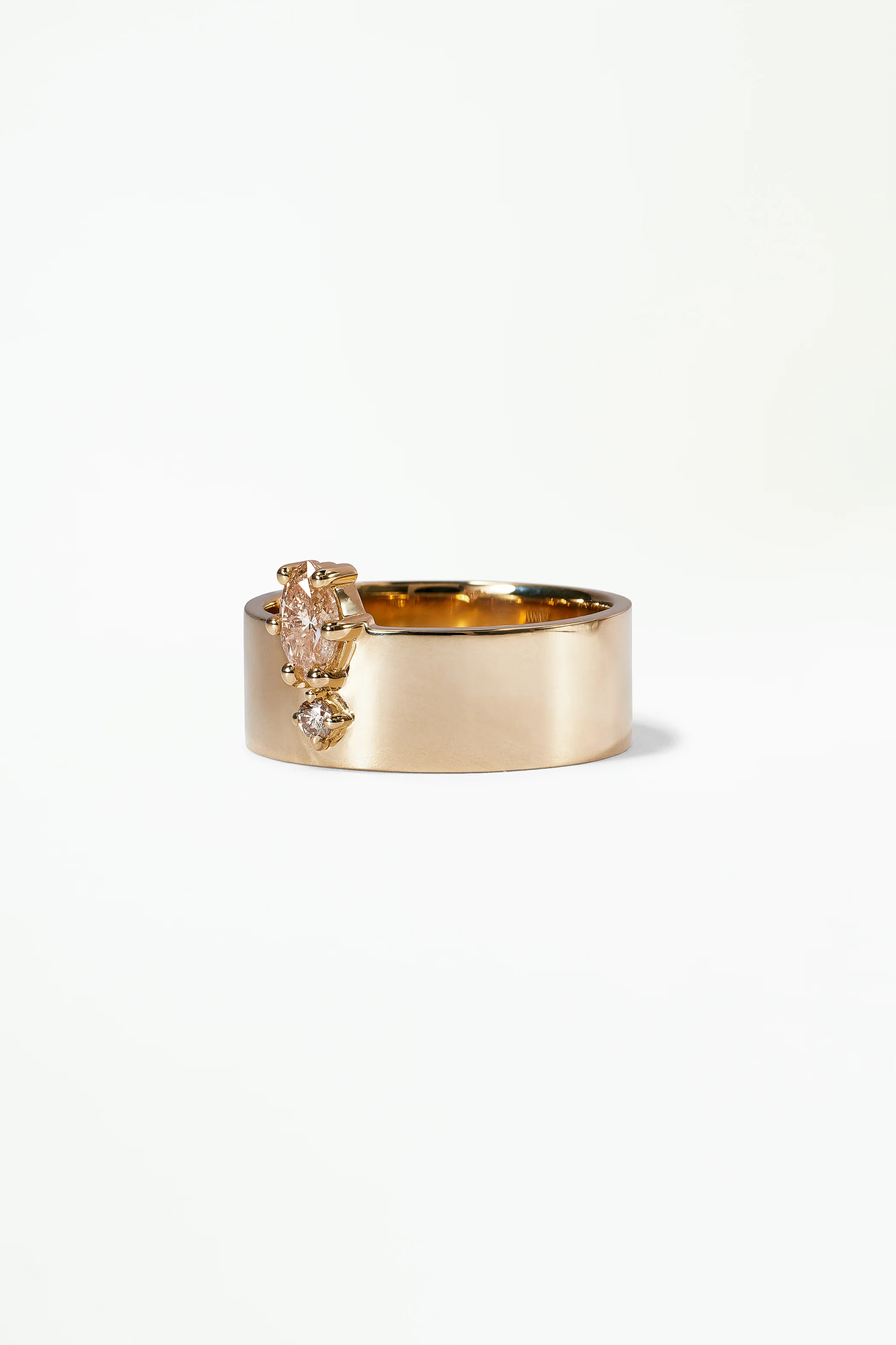 One of a Kind Marquise and Brilliant Cut Diamond Bricolage Ring No. 16 - Image 3