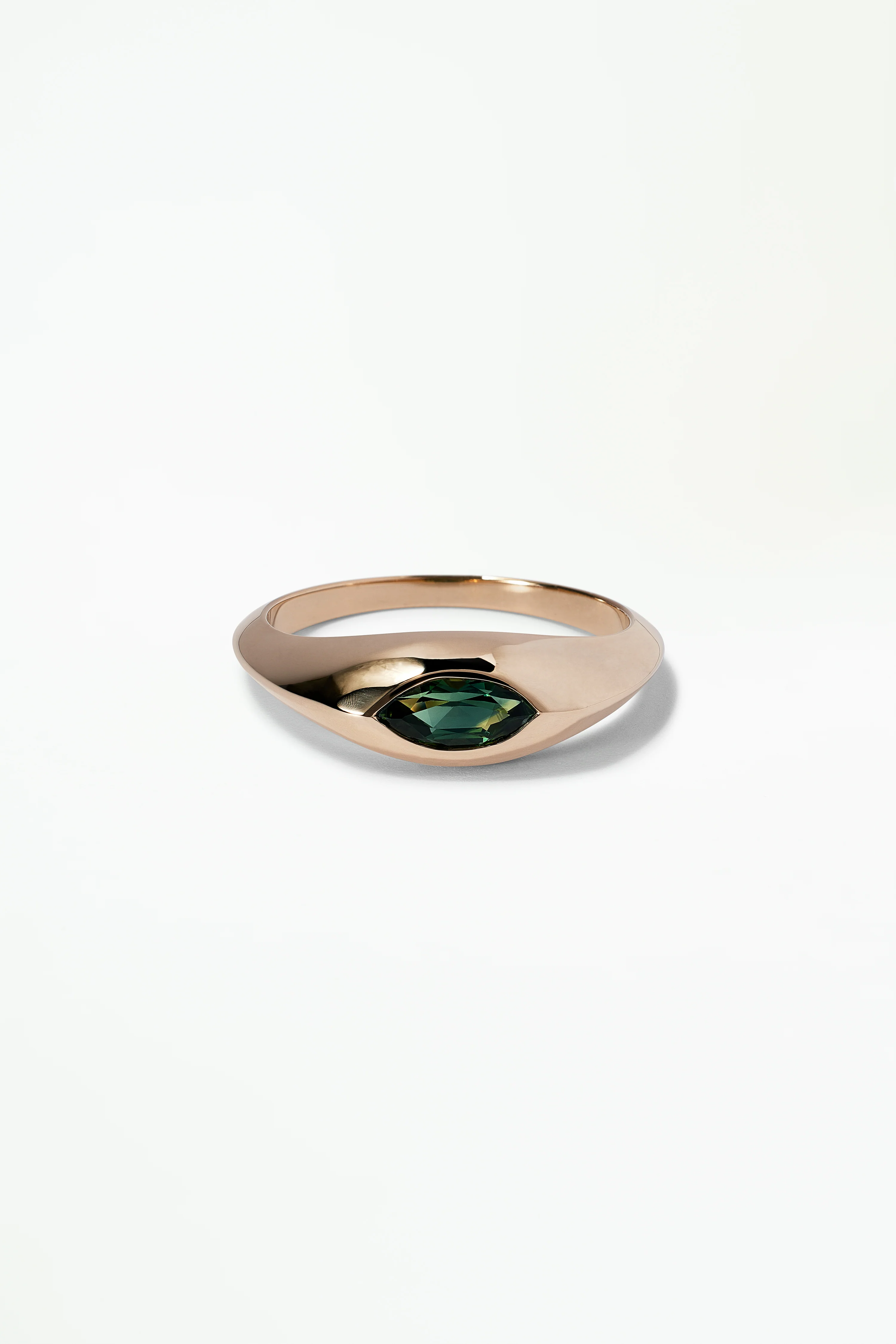One of a Kind Marquise Cut Sapphire Signet Ring No. 39