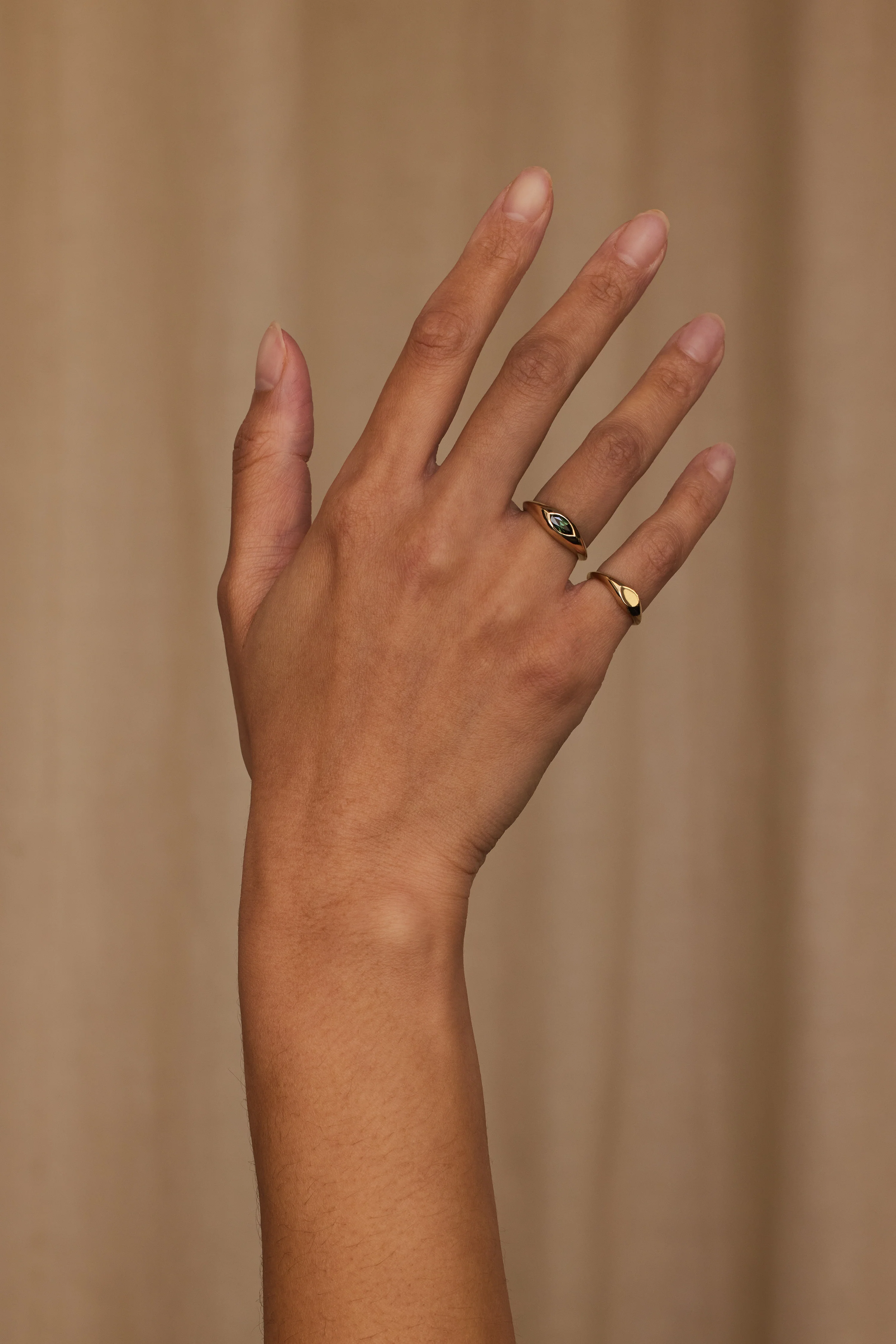 One of a Kind Marquise Cut Sapphire Signet Ring No. 39 - Image 4