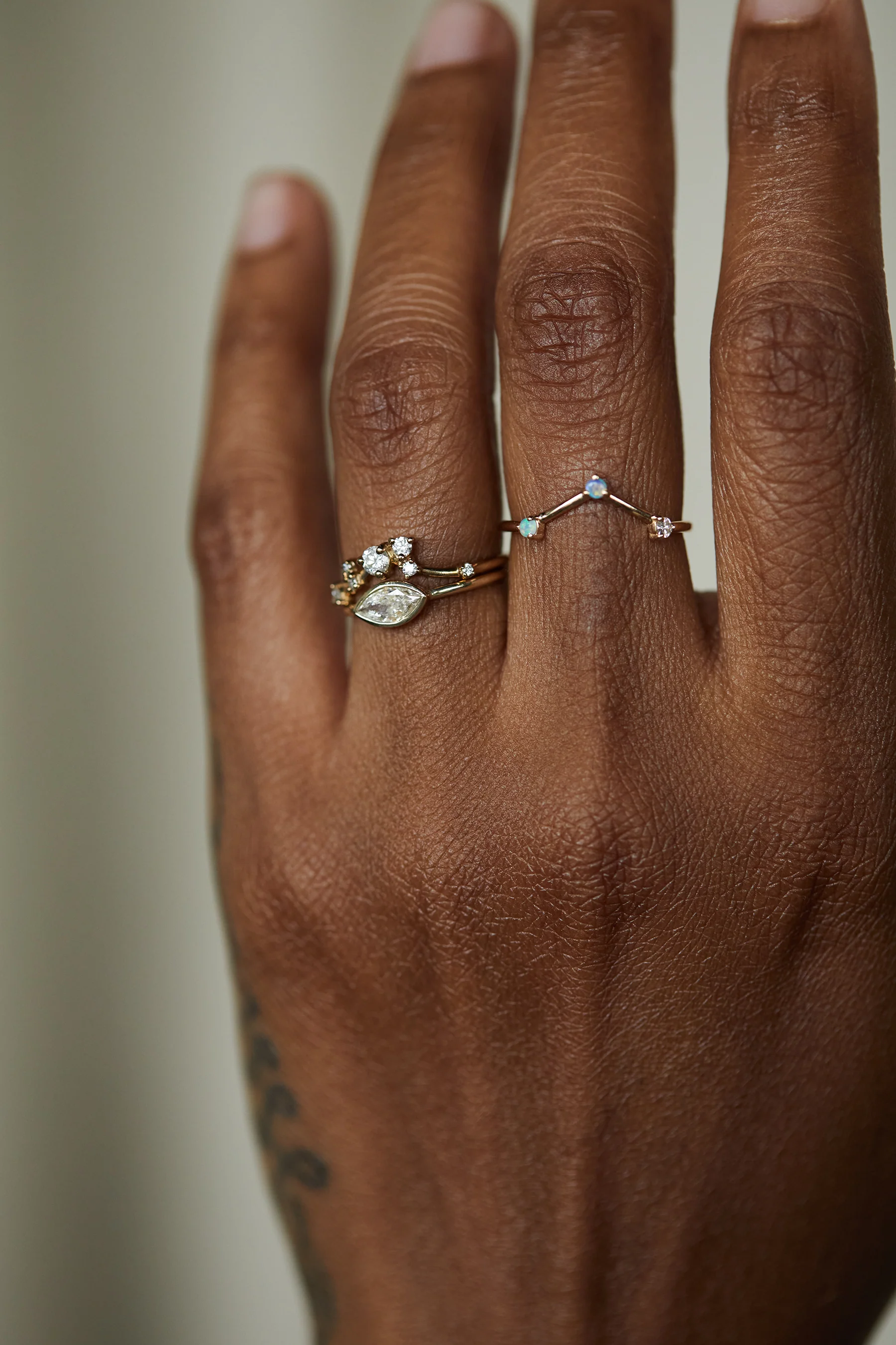 One of a Kind Marquise Diamond Solitaire Ring - Image 2