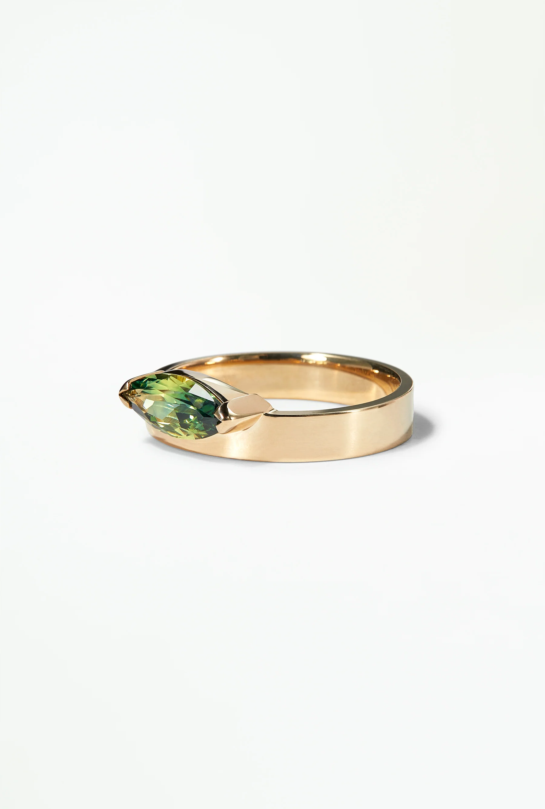 One of a Kind Marquise Sapphire Monolith Ring - Image 3