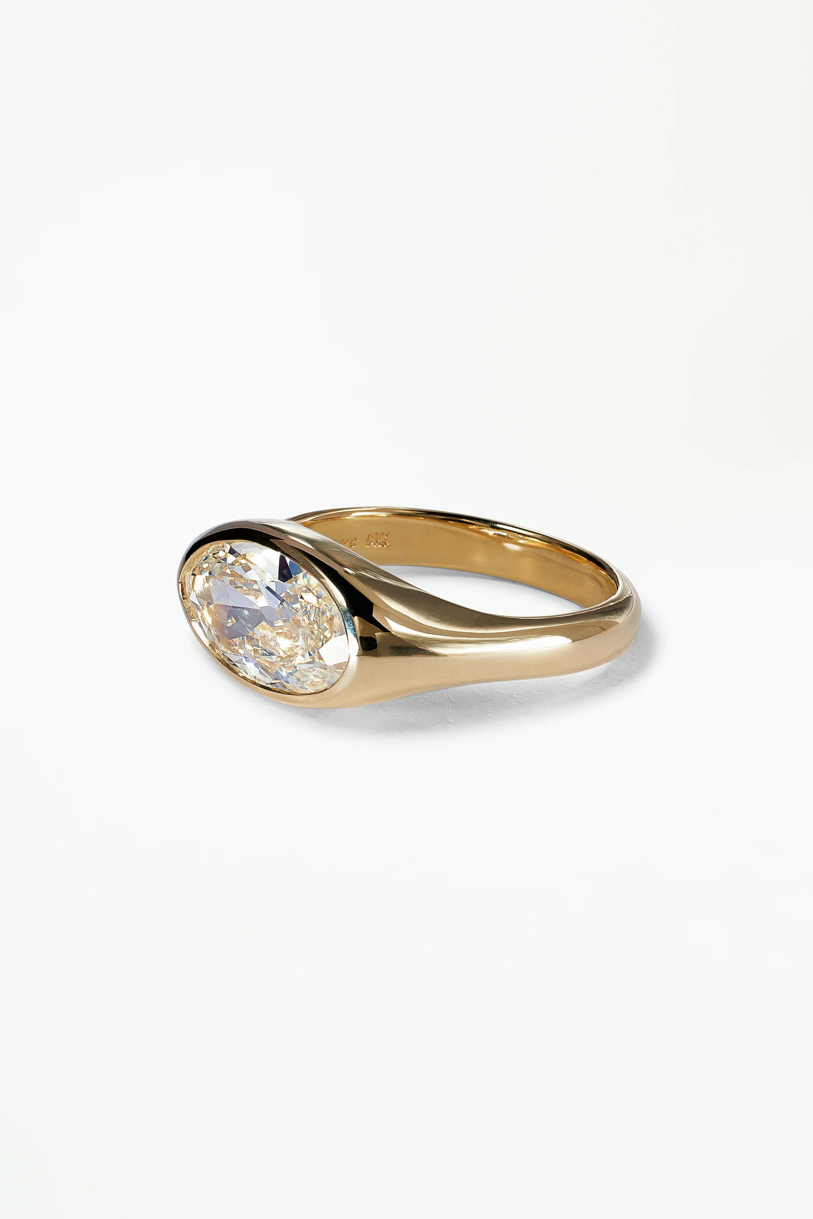 One of a Kind Moval Cut Soft Signet Ring No. 64 - Image 3