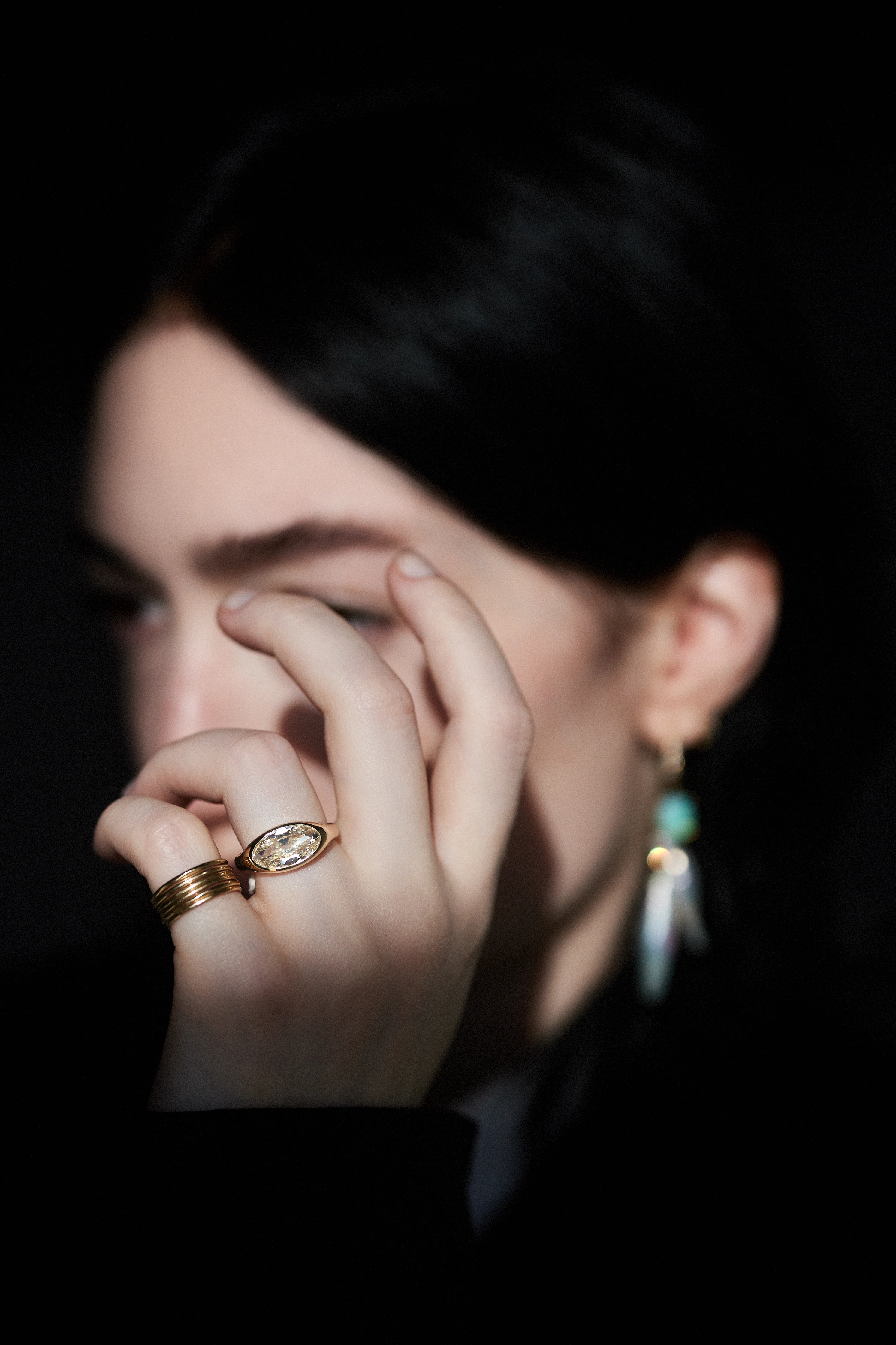 One of a Kind Moval Cut Soft Signet Ring No. 64 - Image 5