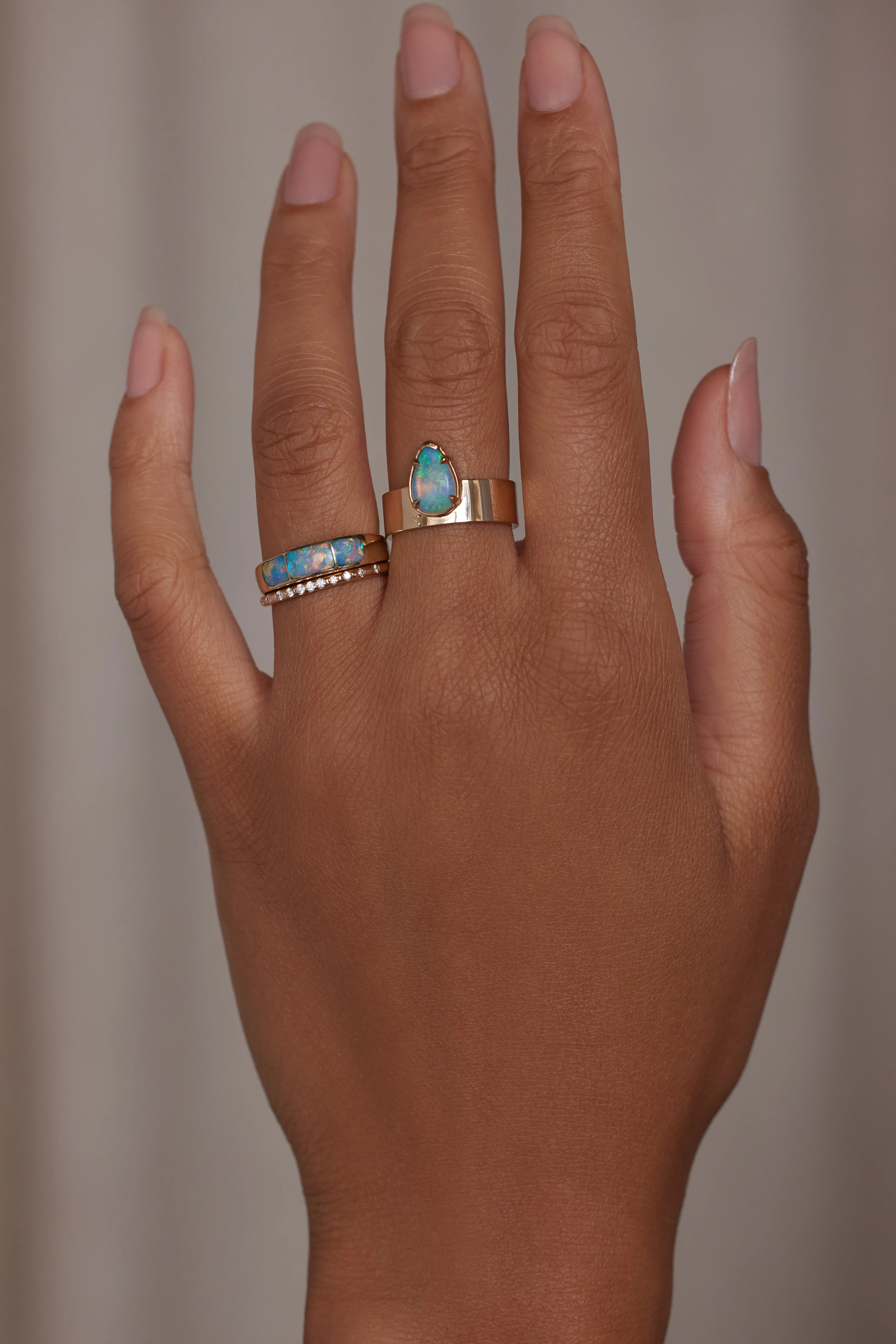 One of a Kind Opal Inlay Ring No. 1 - Image 2