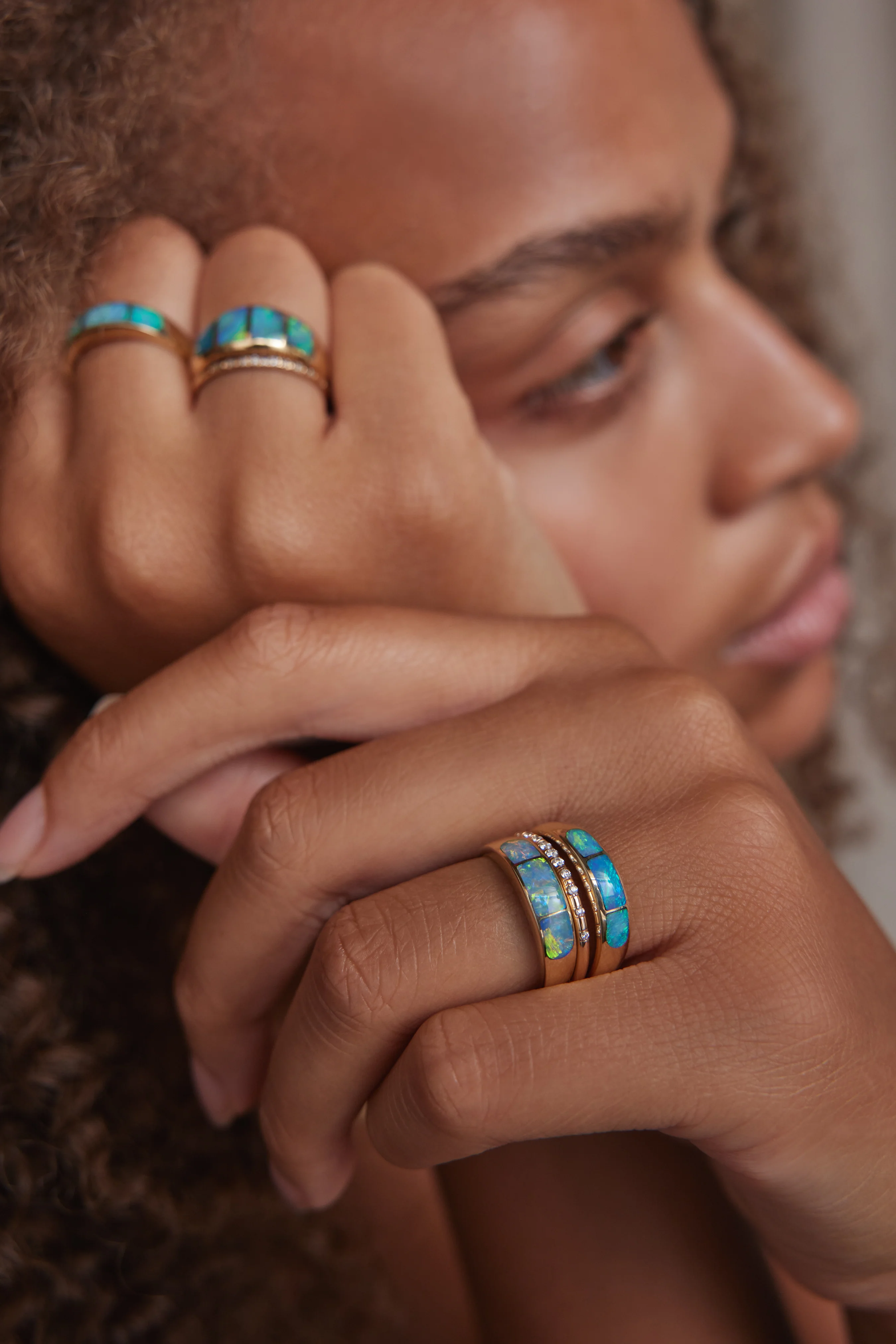 One of a Kind Opal Inlay Ring No. 2 - Image 4