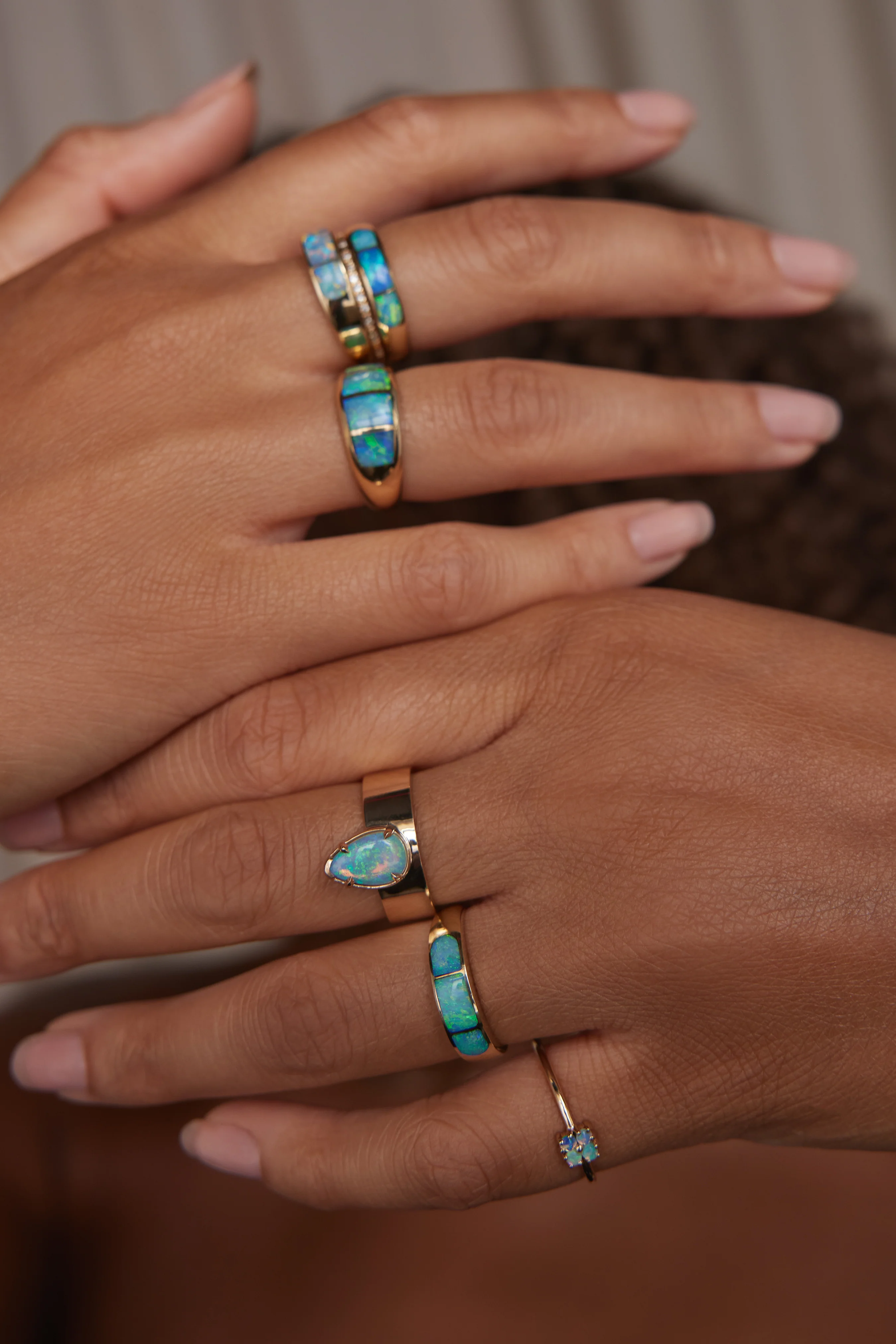 One of a Kind Opal Inlay Ring No. 3 - Image 4