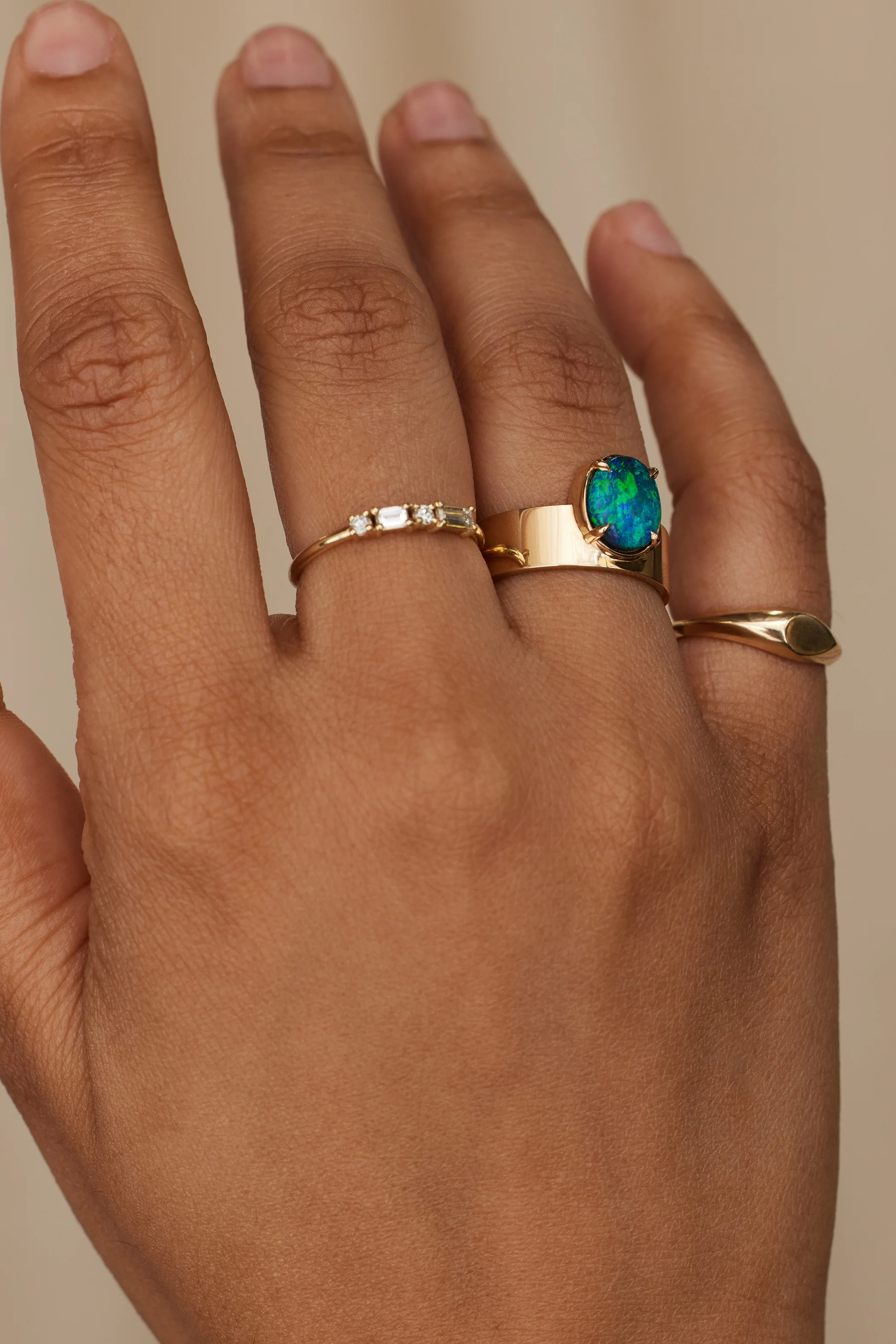 One of a Kind Black Opal Monolith Ring No. 13 - Image 2