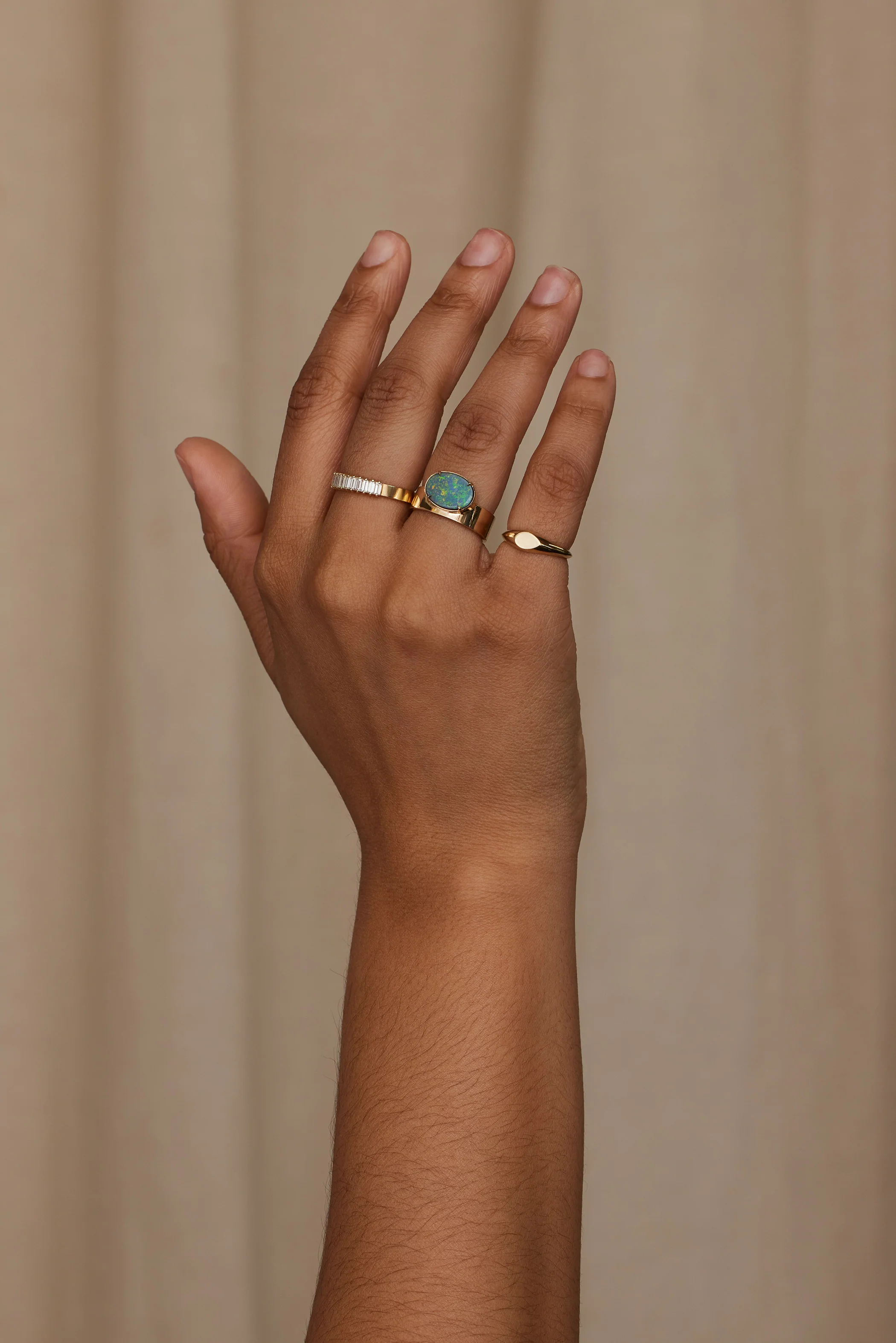 One of a Kind Black Opal Monolith Ring No. 17 - Image 4