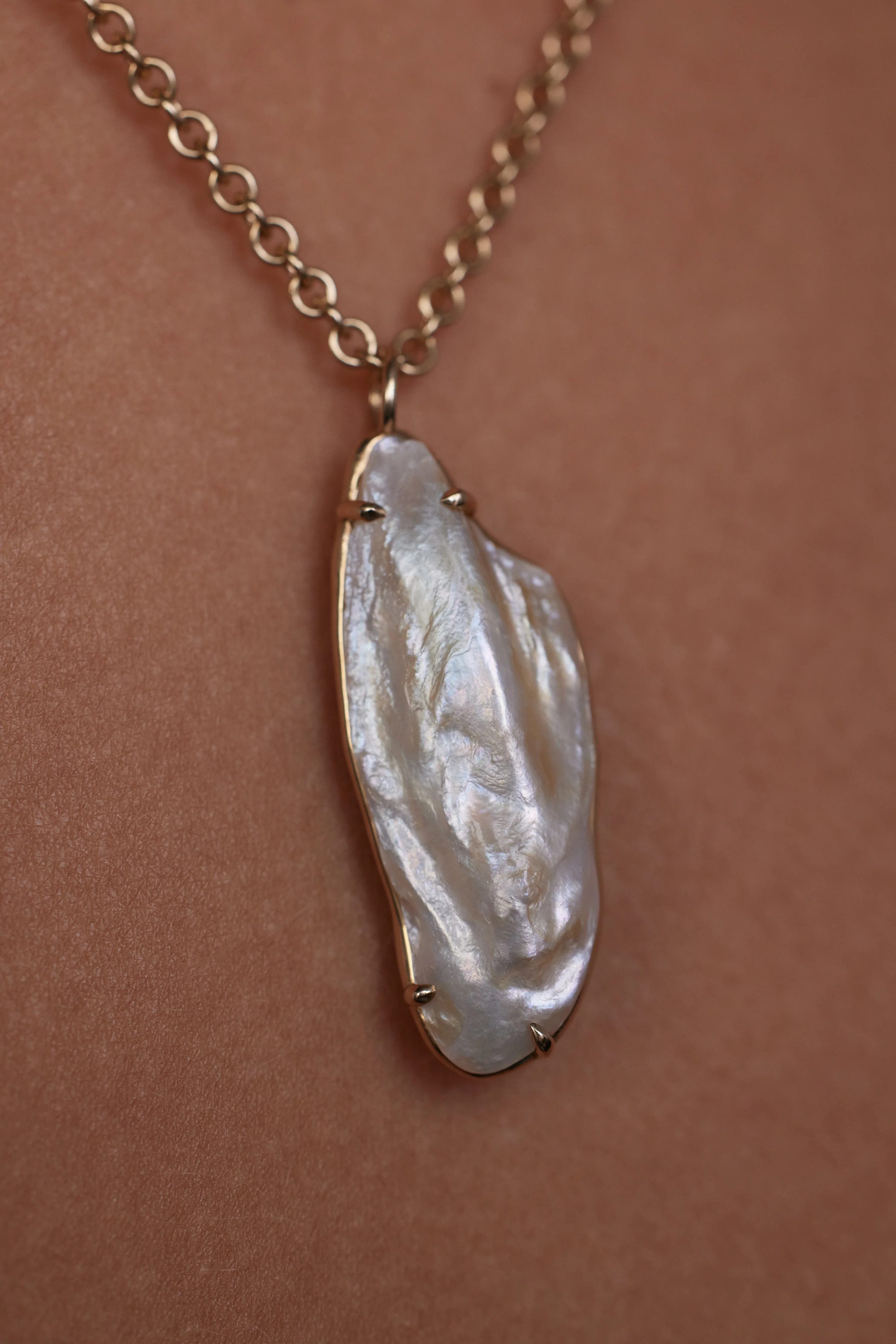 One of a Kind Pearl Borealis Necklace - Image 6