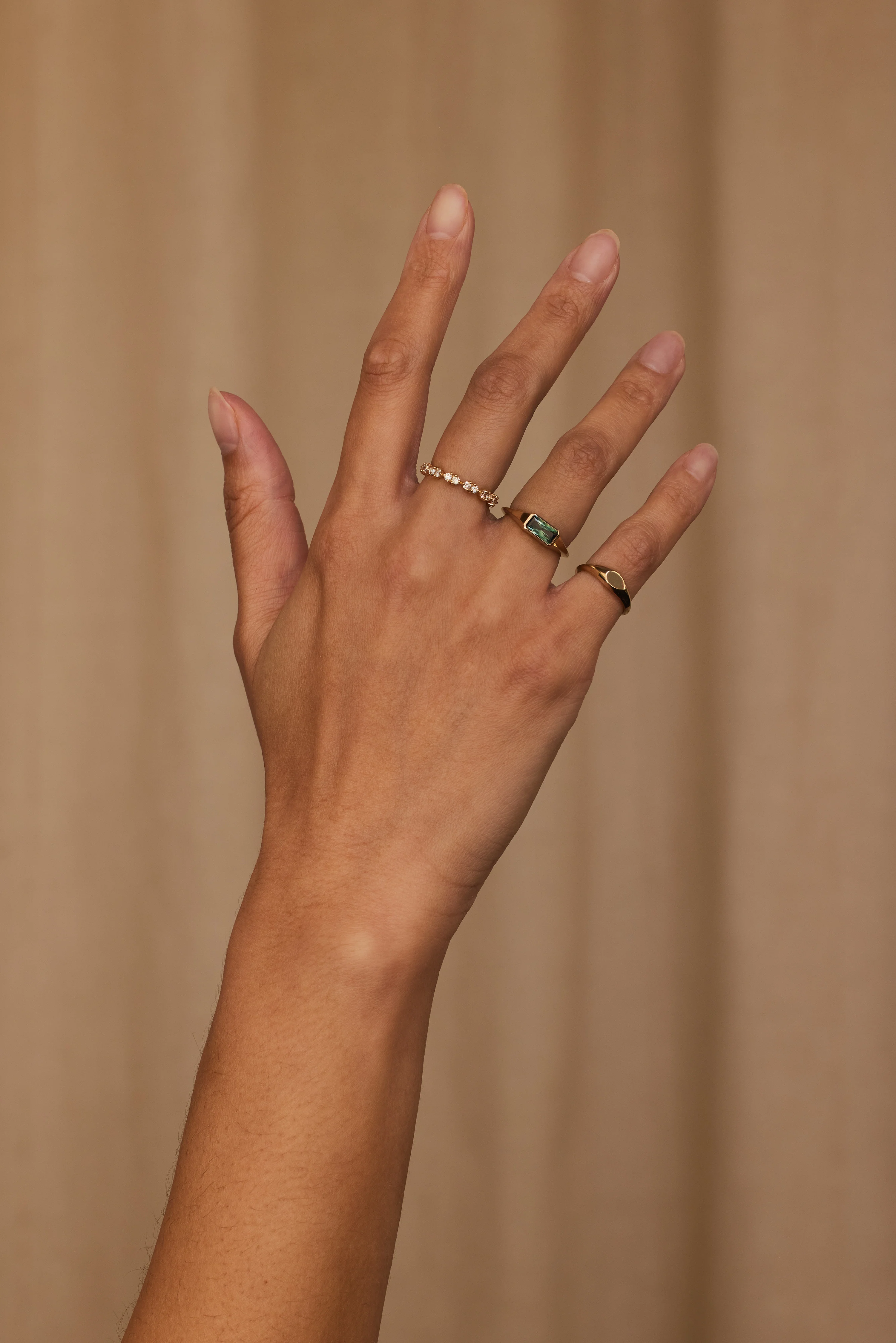 One of a Kind Radiant Cut Sapphire Signet Ring No. 29 - Image 3