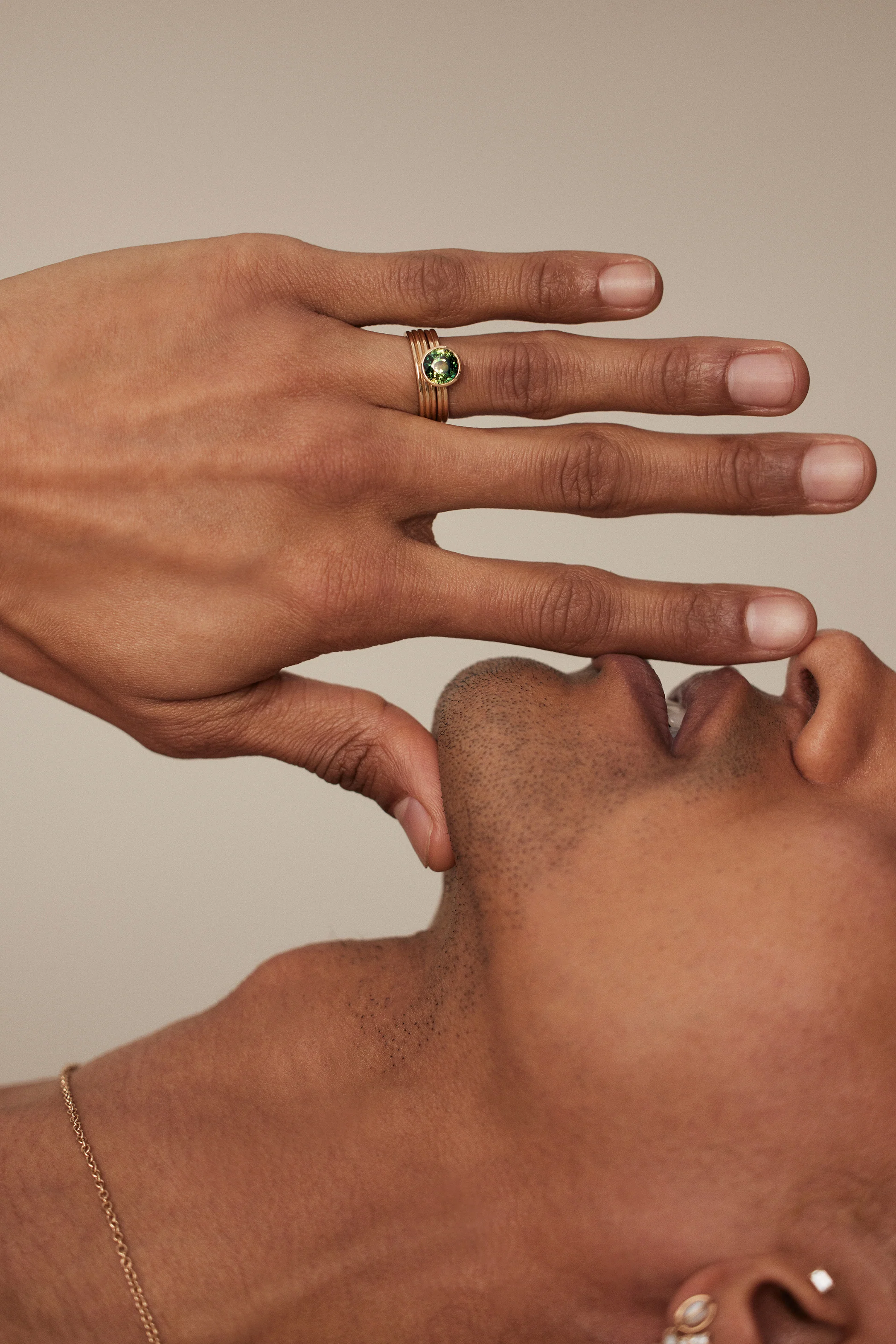 One of a Kind Ridge Ring Set - Sapphire - Image 6