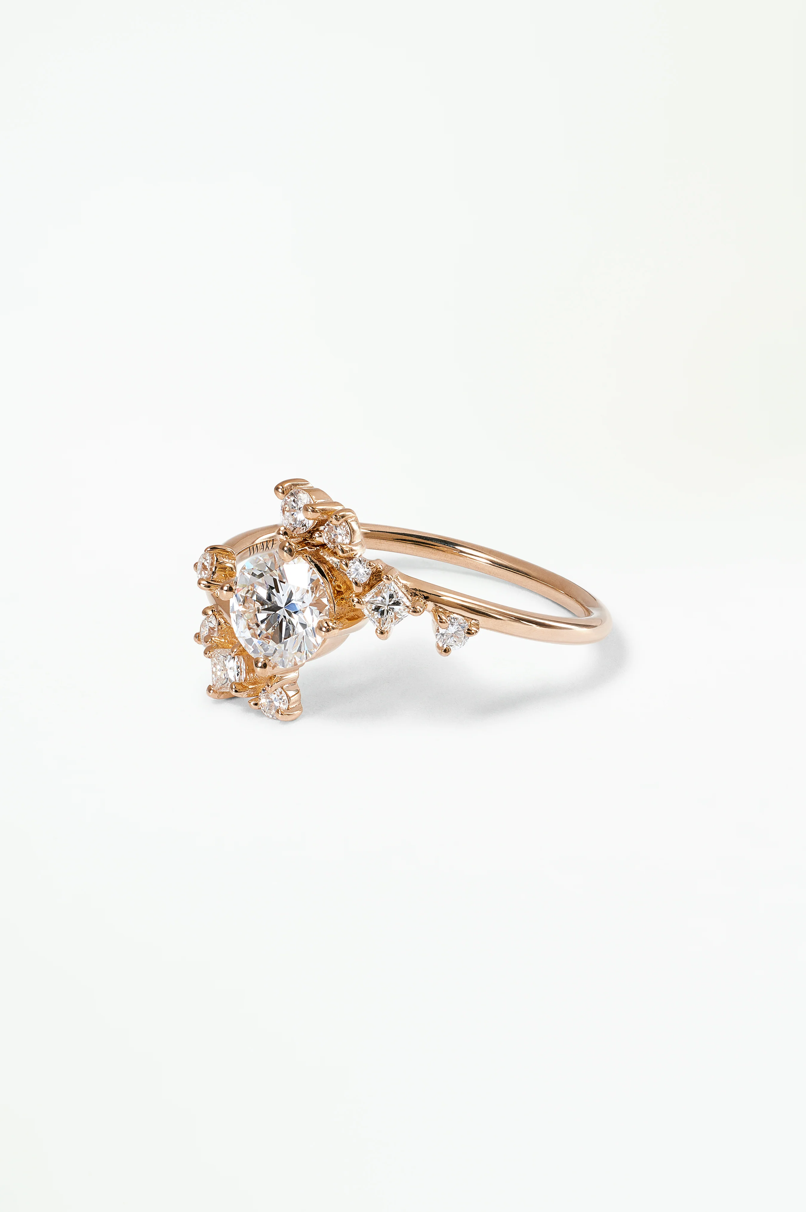 One of a Kind Round Brilliant Cut Diamond Celestial Ring No. 2 - Image 3