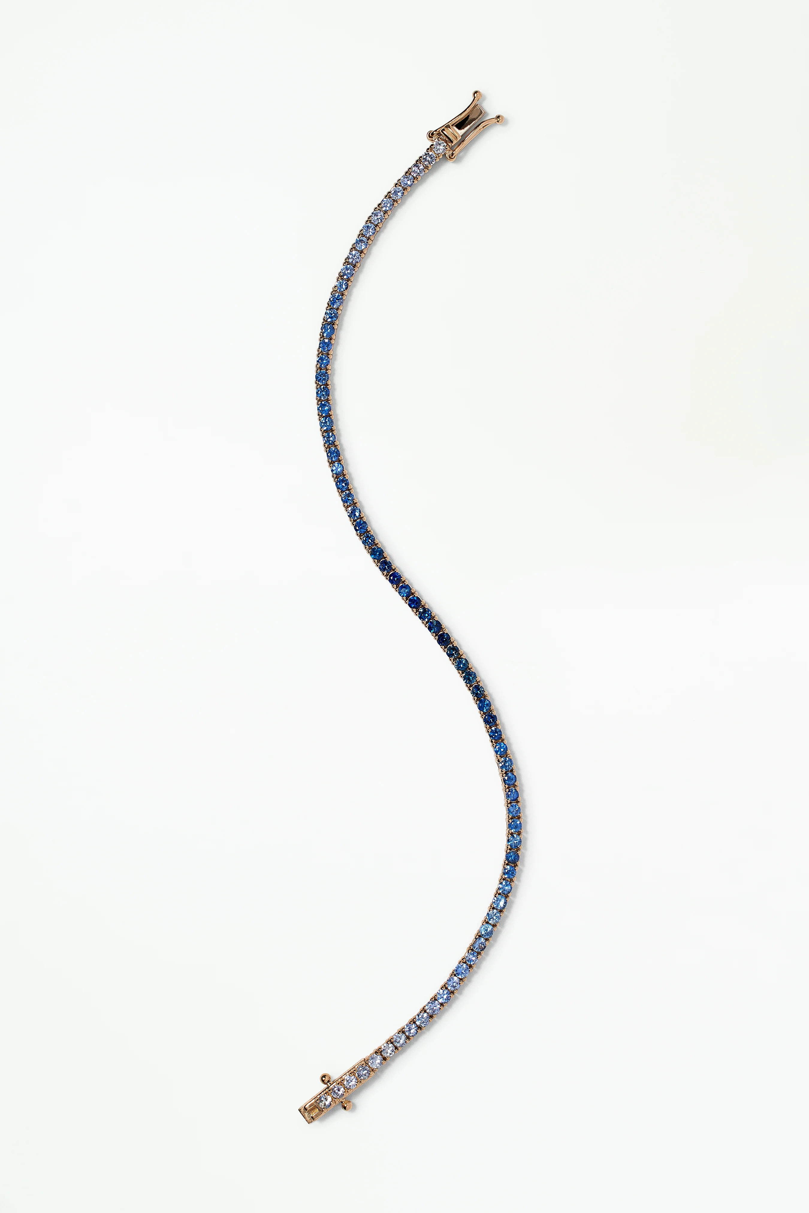 One of a Kind Sapphire Gradient Tennis Bracelet - Image 3