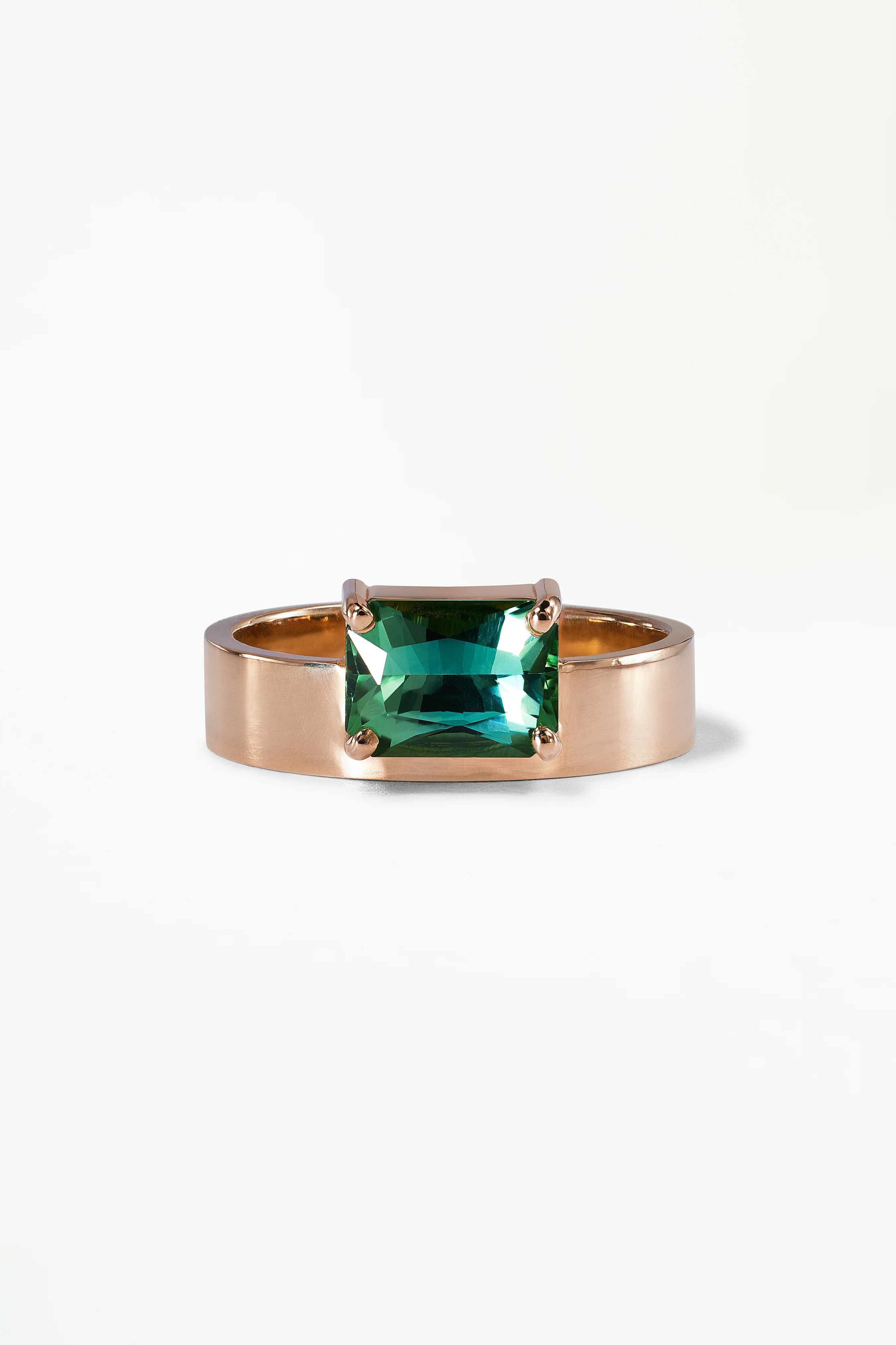 One of a Kind Seafoam Green Tourmaline Radiant Cut Monolith No. 15