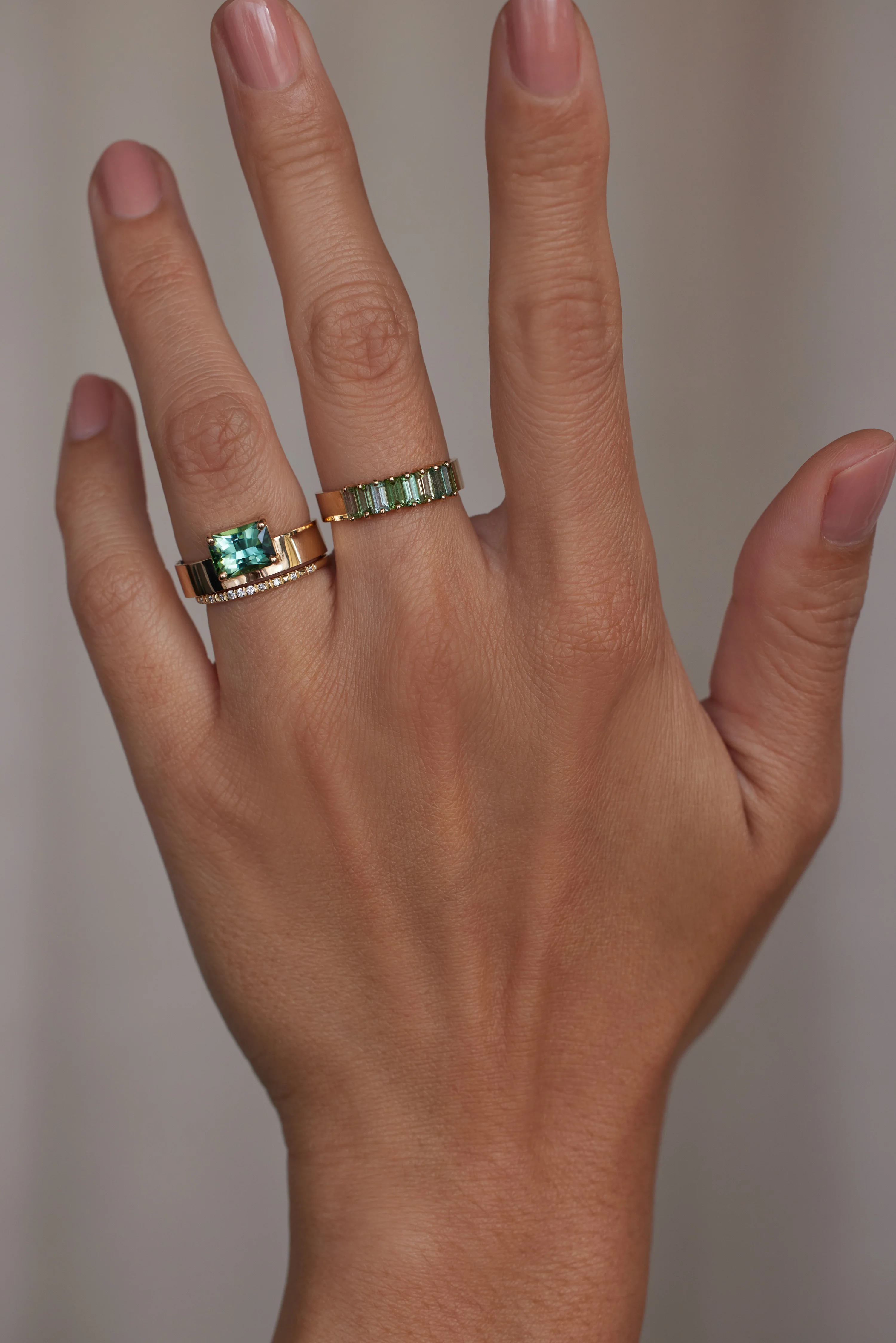 One of a Kind Seafoam Green Tourmaline Radiant Cut Monolith No. 15 - Image 2