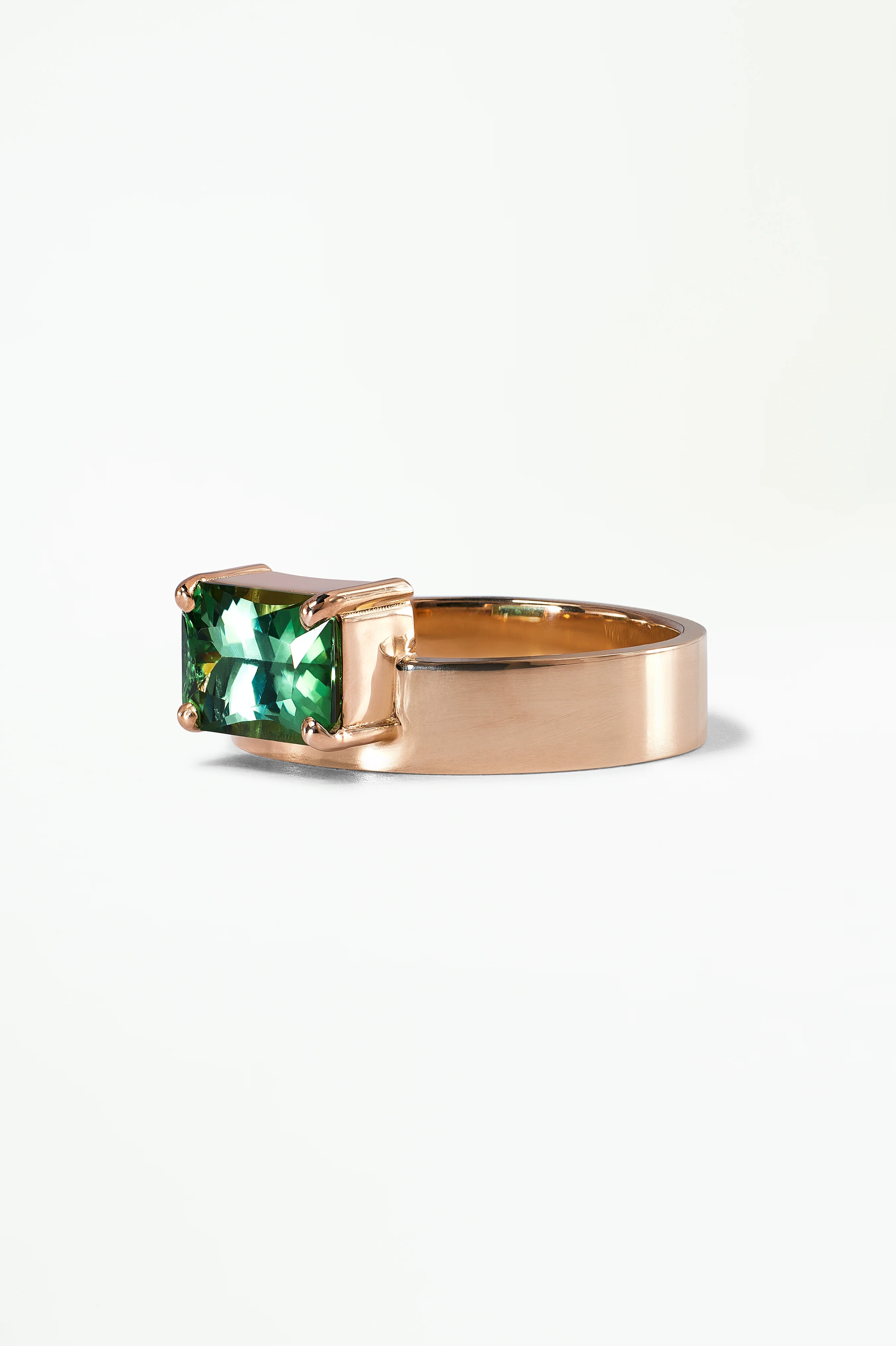 One of a Kind Seafoam Green Tourmaline Radiant Cut Monolith No. 15 - Image 3