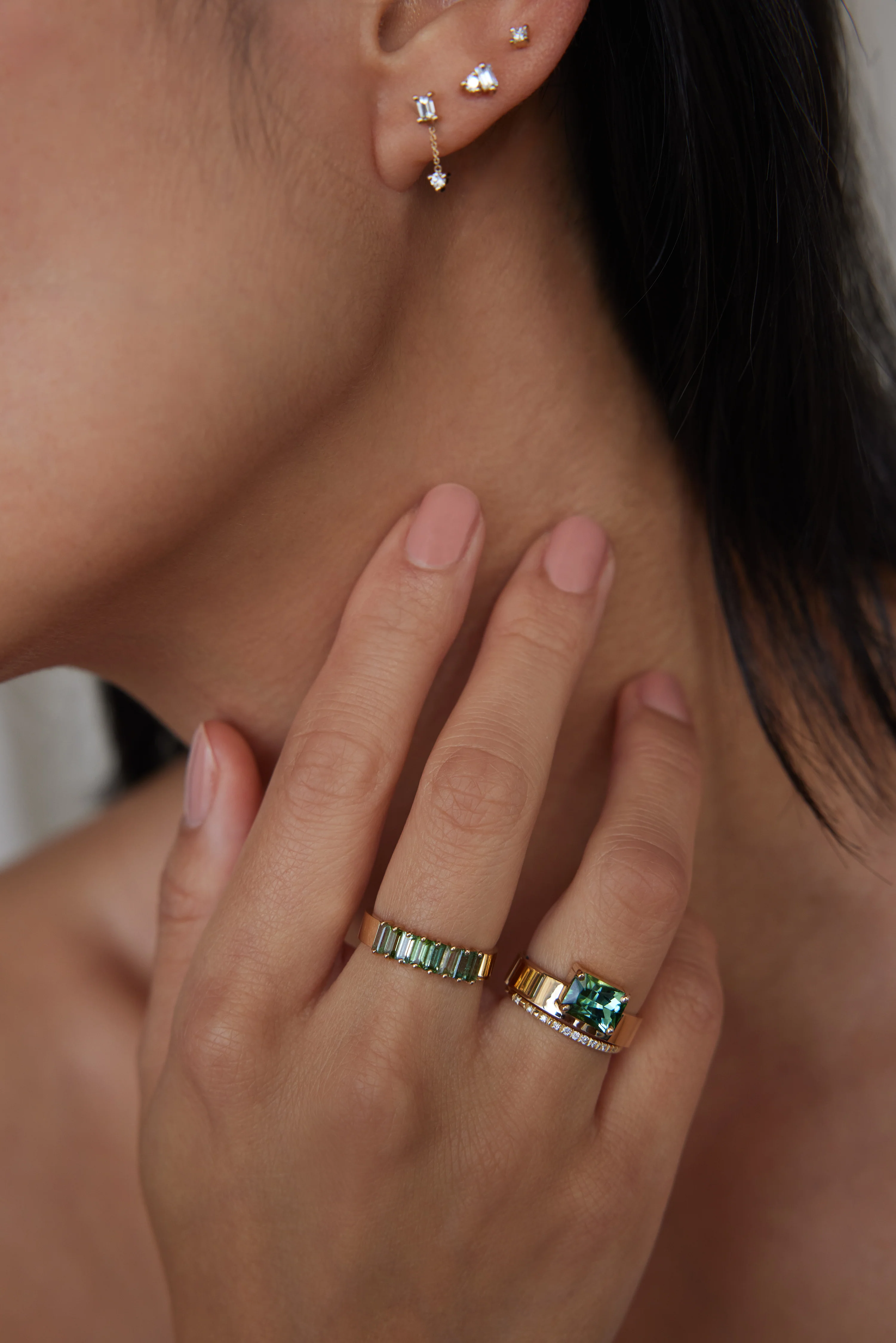 One of a Kind Seafoam Green Tourmaline Radiant Cut Monolith No. 15 - Image 4