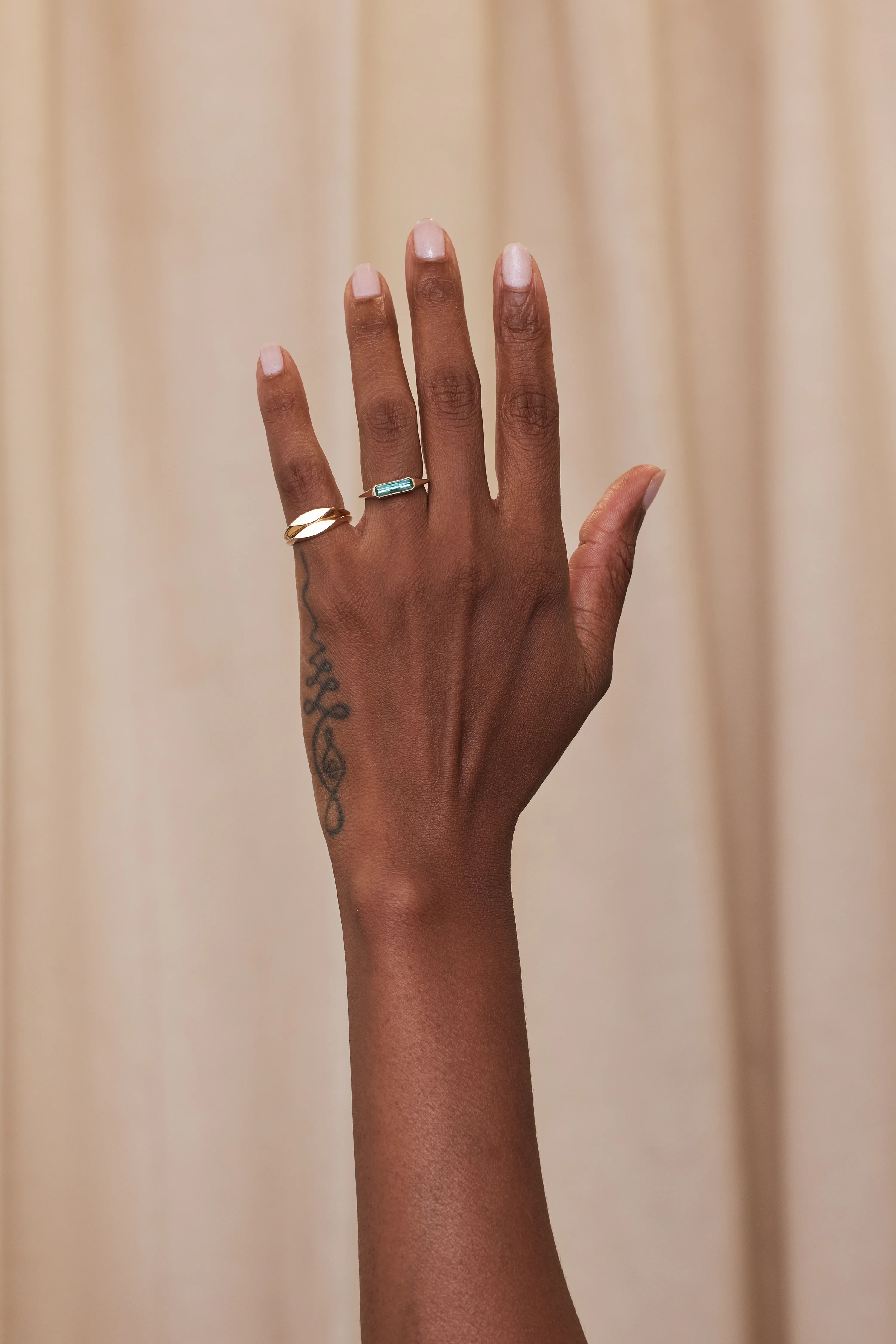 One of a Kind Step Cut Emerald Signet Ring No. 54 - Image 4