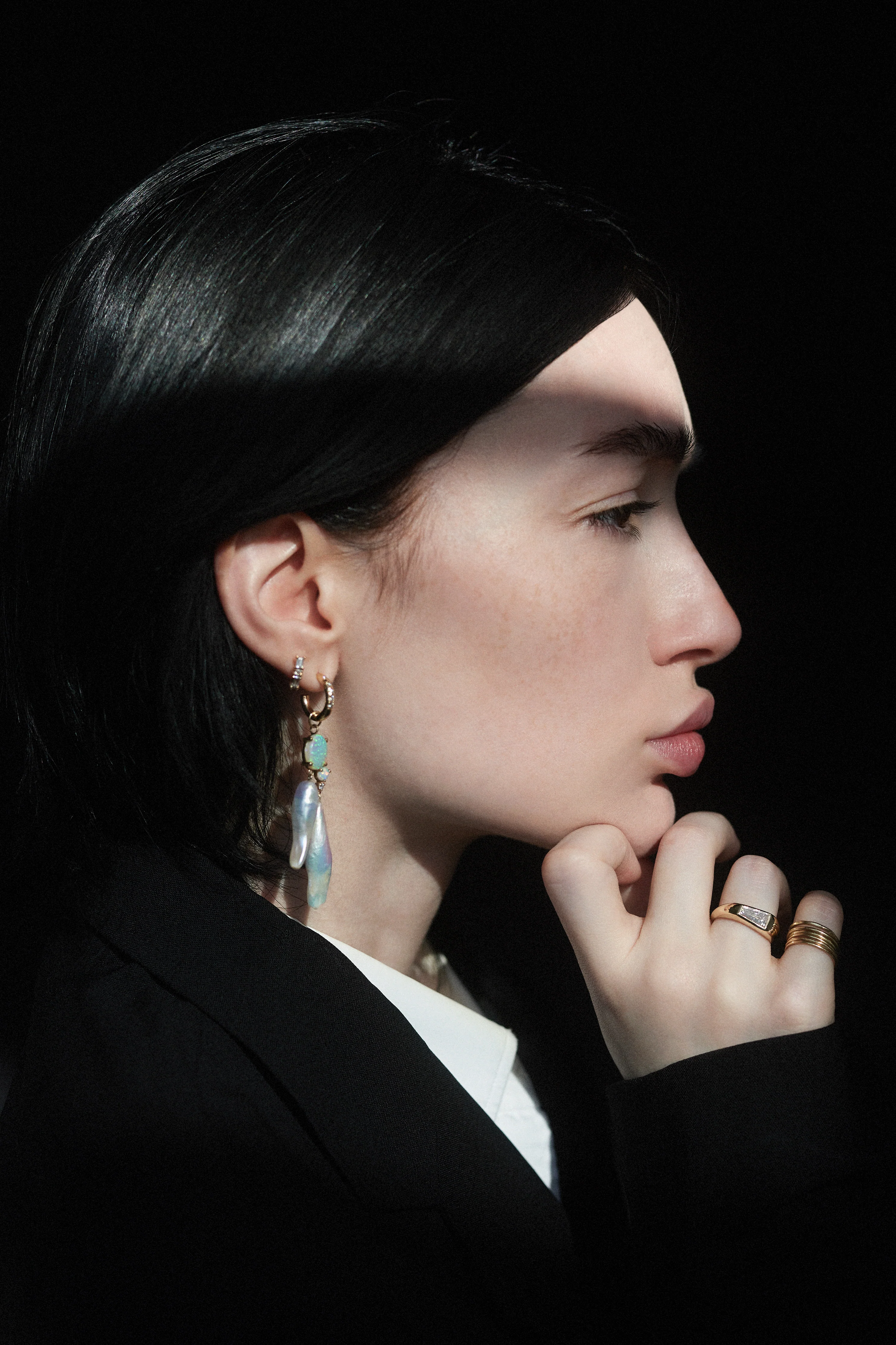 One of a Kind Tapered Baguette Cut Soft Signet Ring No. 65 - Image 5