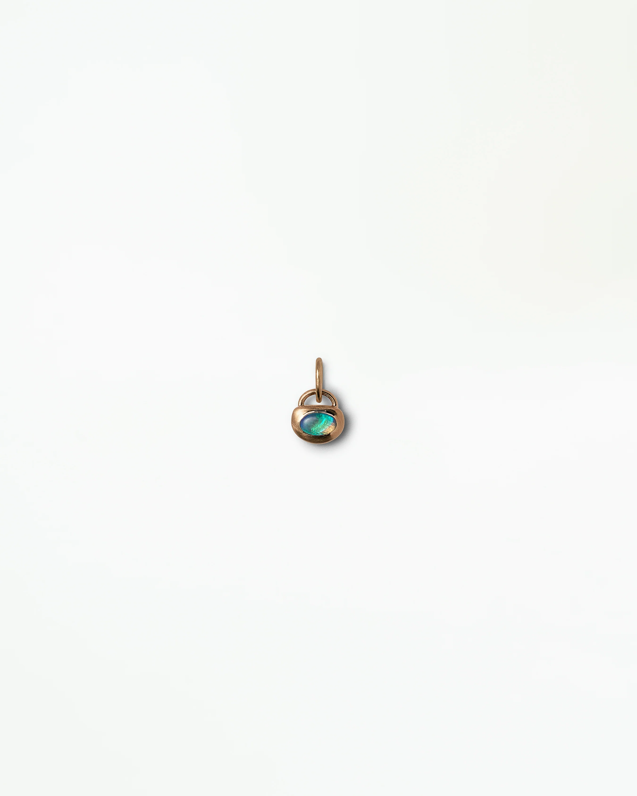 Opal Heart Charm