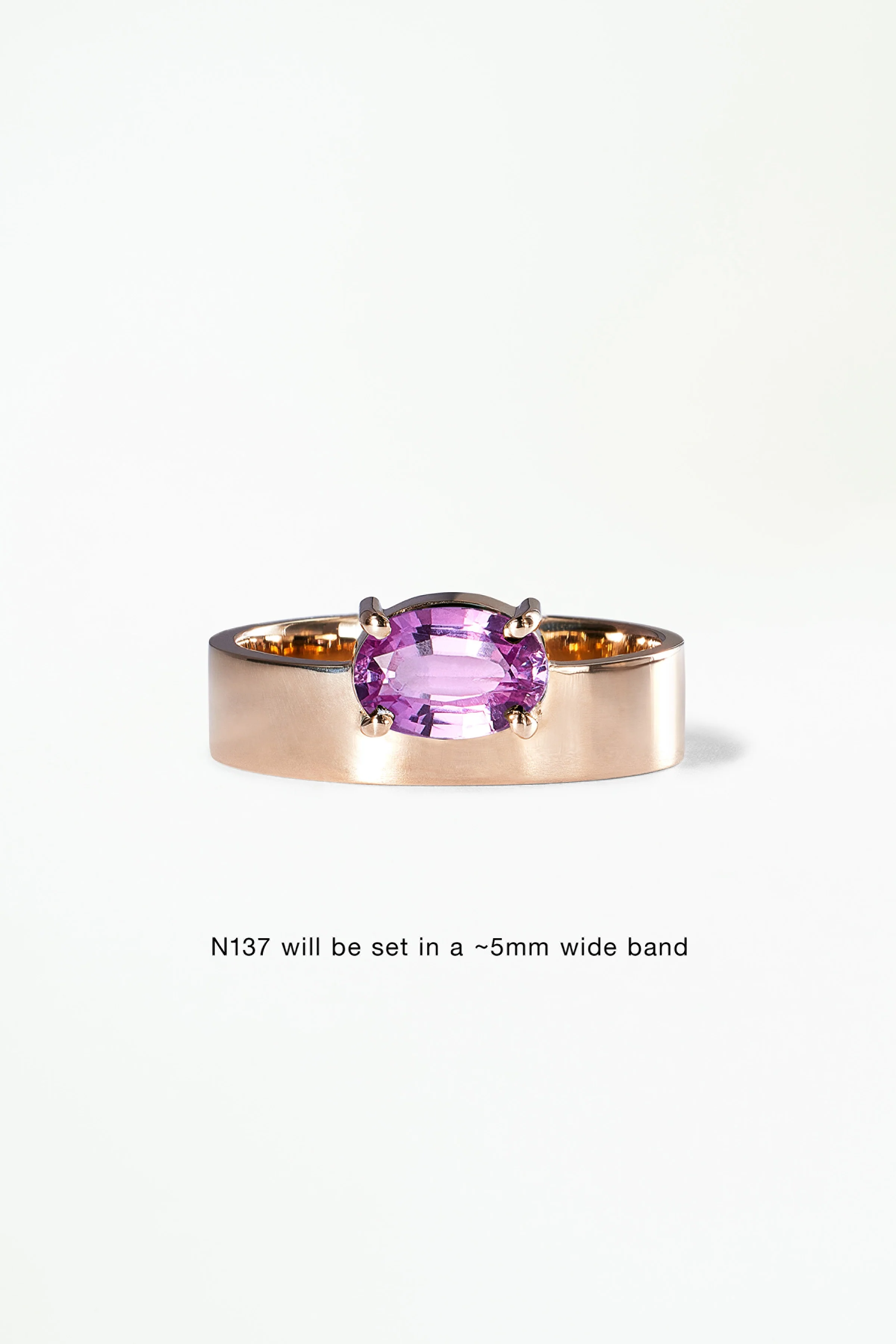 Oval Cut Monolith Ring - Image 7