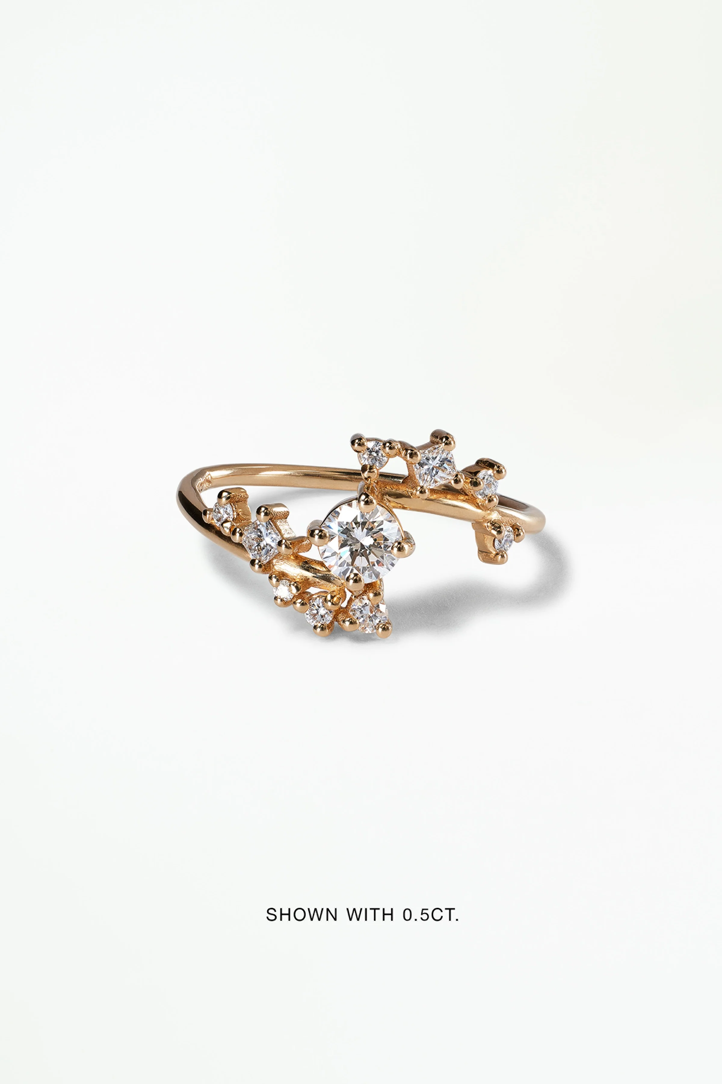 Round Brilliant Cut Diamond Celestial Ring - Image 3