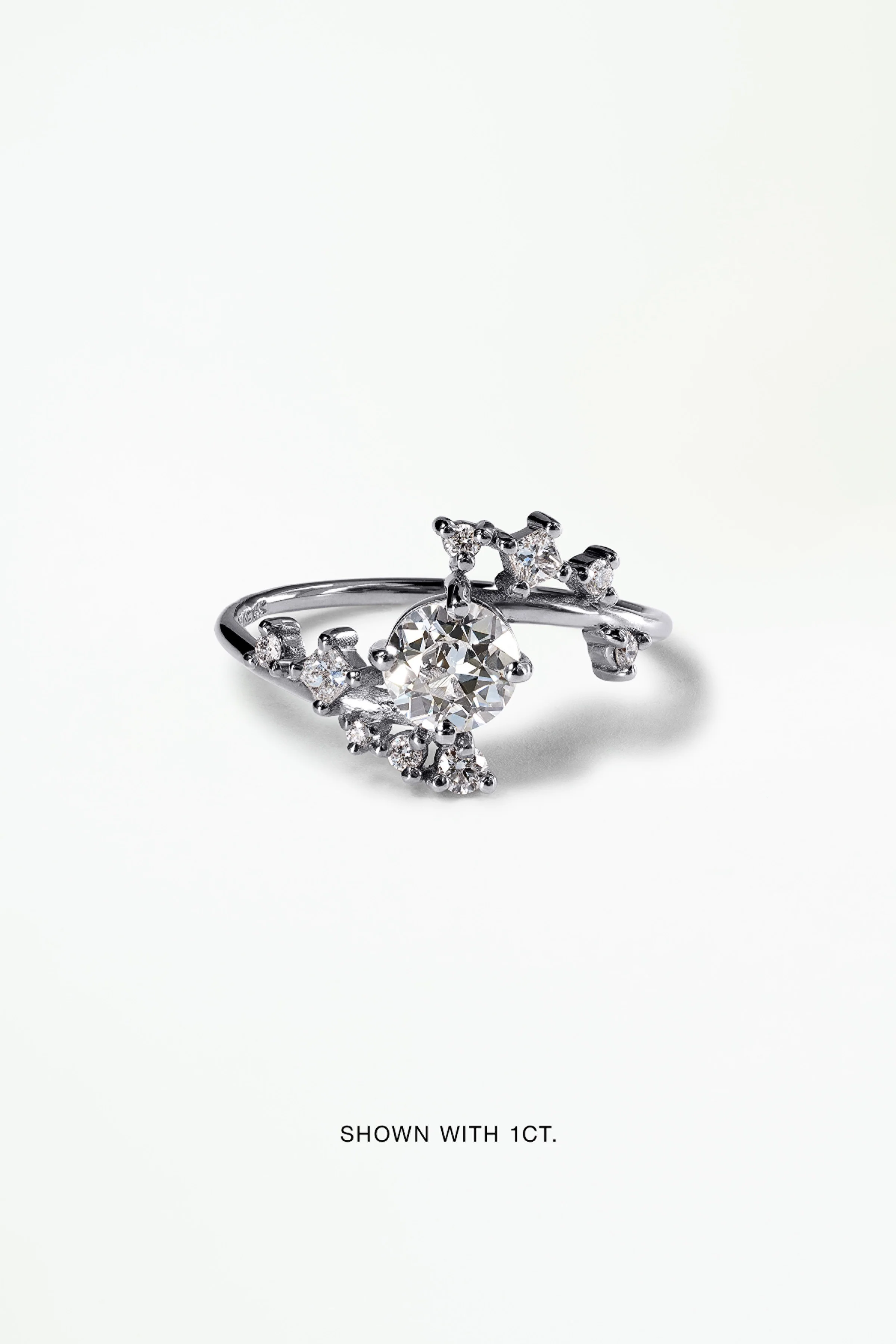 Round Brilliant Cut Diamond Celestial Ring - Image 5
