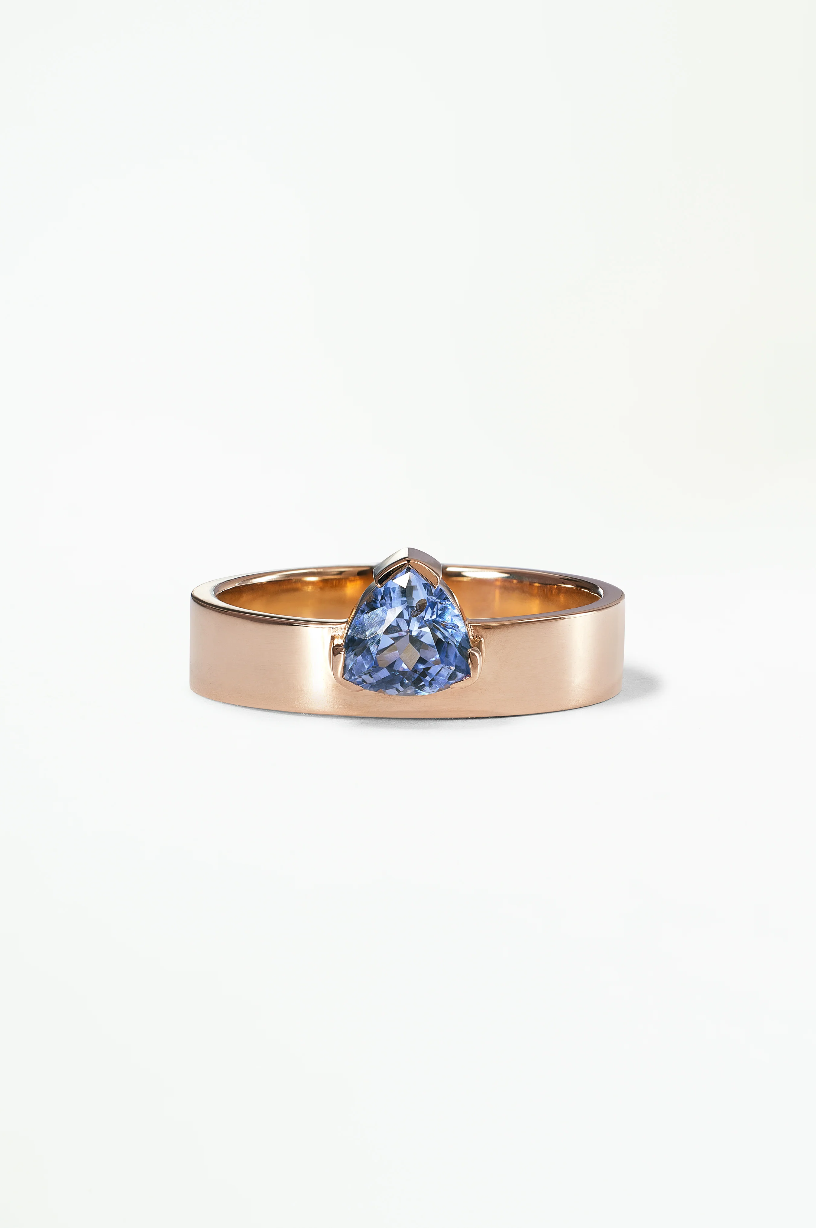 Trillion Cut Sapphire Monolith Ring No. 41